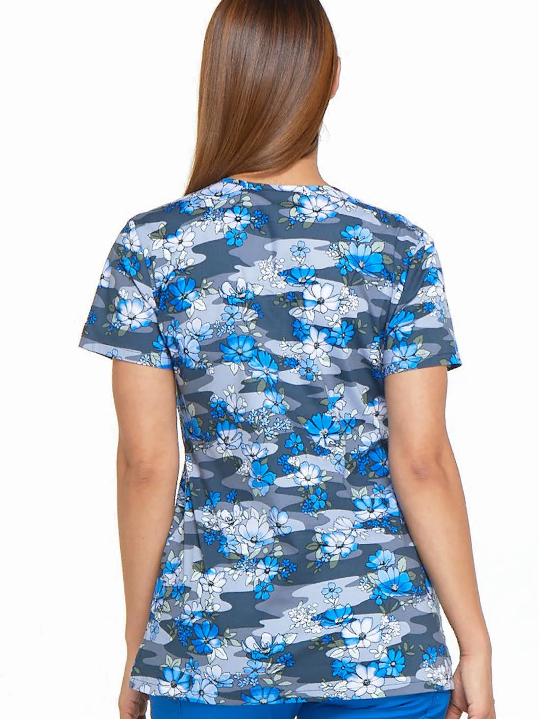 EDS Signature - Women's V-Neck Print Top