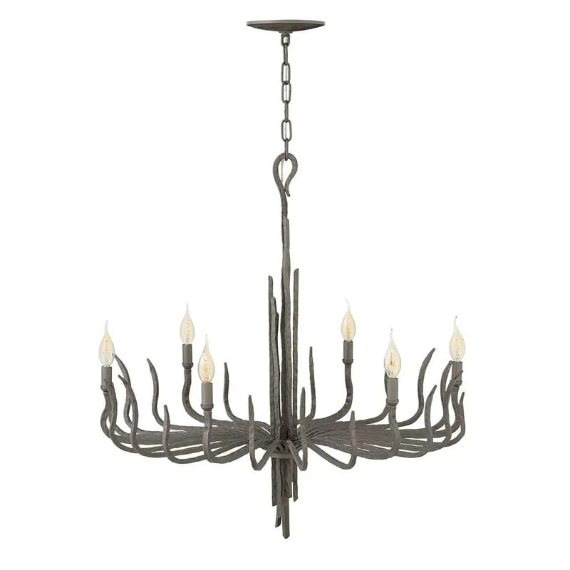 Elegant Large Metallic Chandelier | Various Finishes