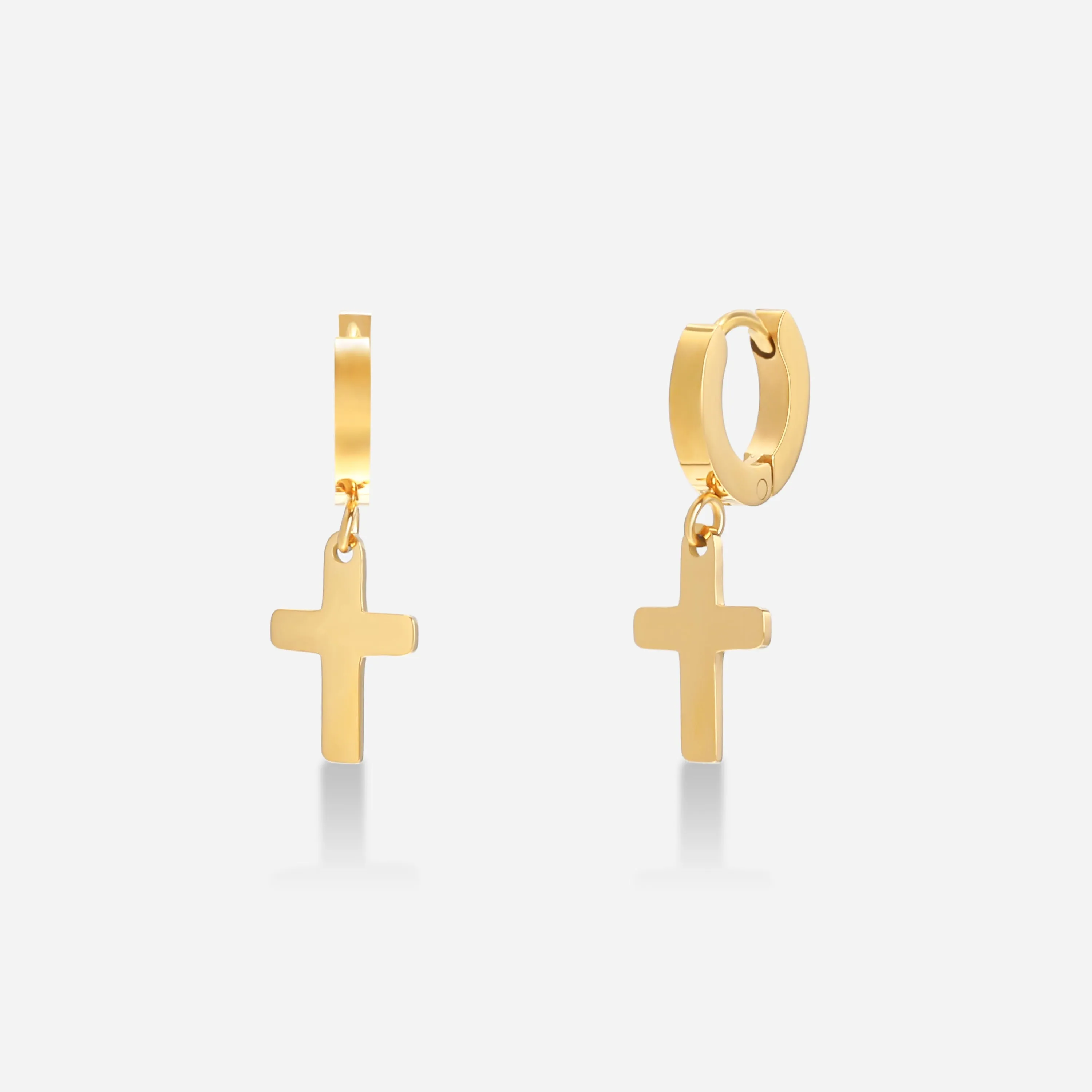 Faith Mini Cross Earrings