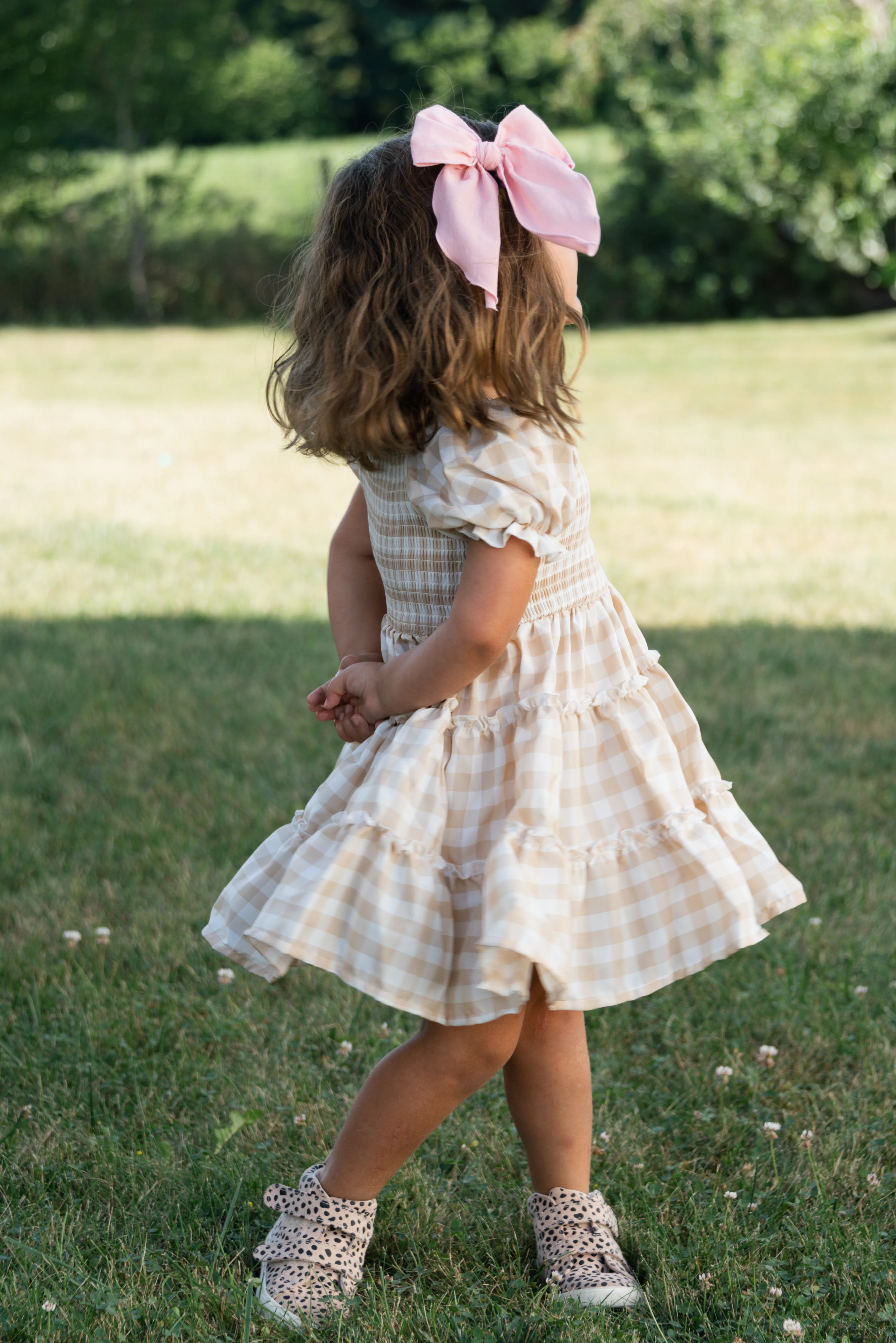 FALL GINGHAM DRESS