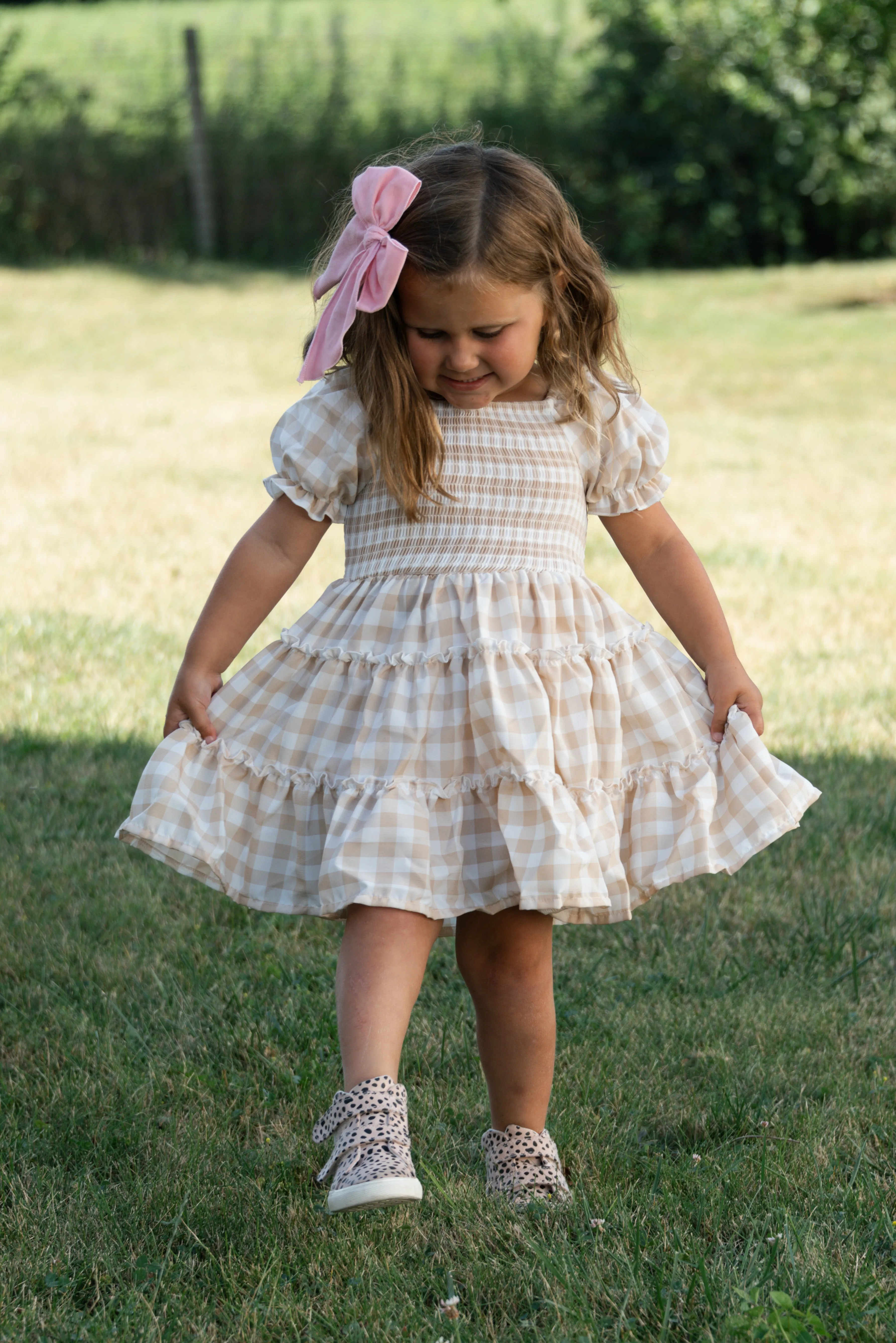 FALL GINGHAM DRESS