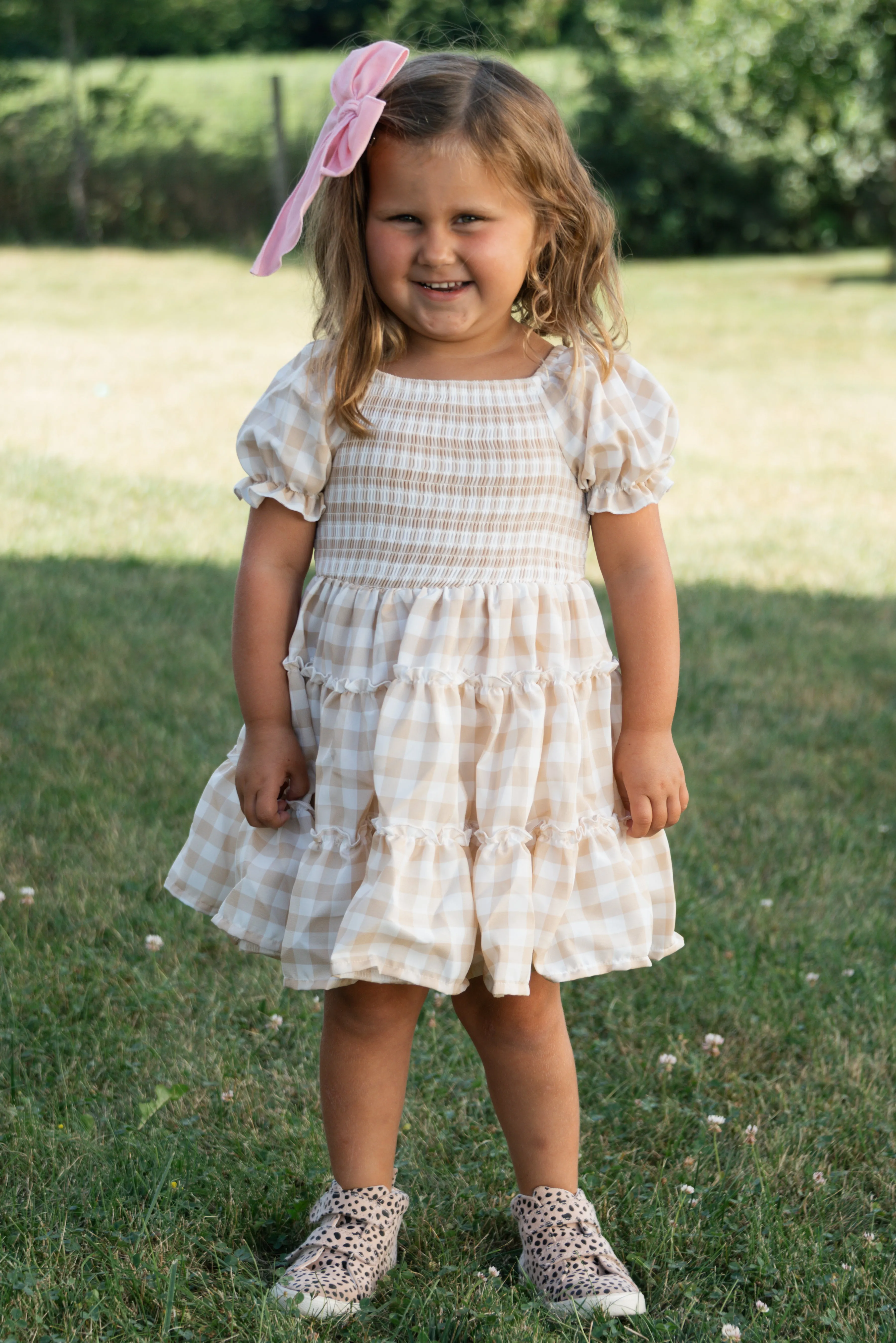 FALL GINGHAM DRESS