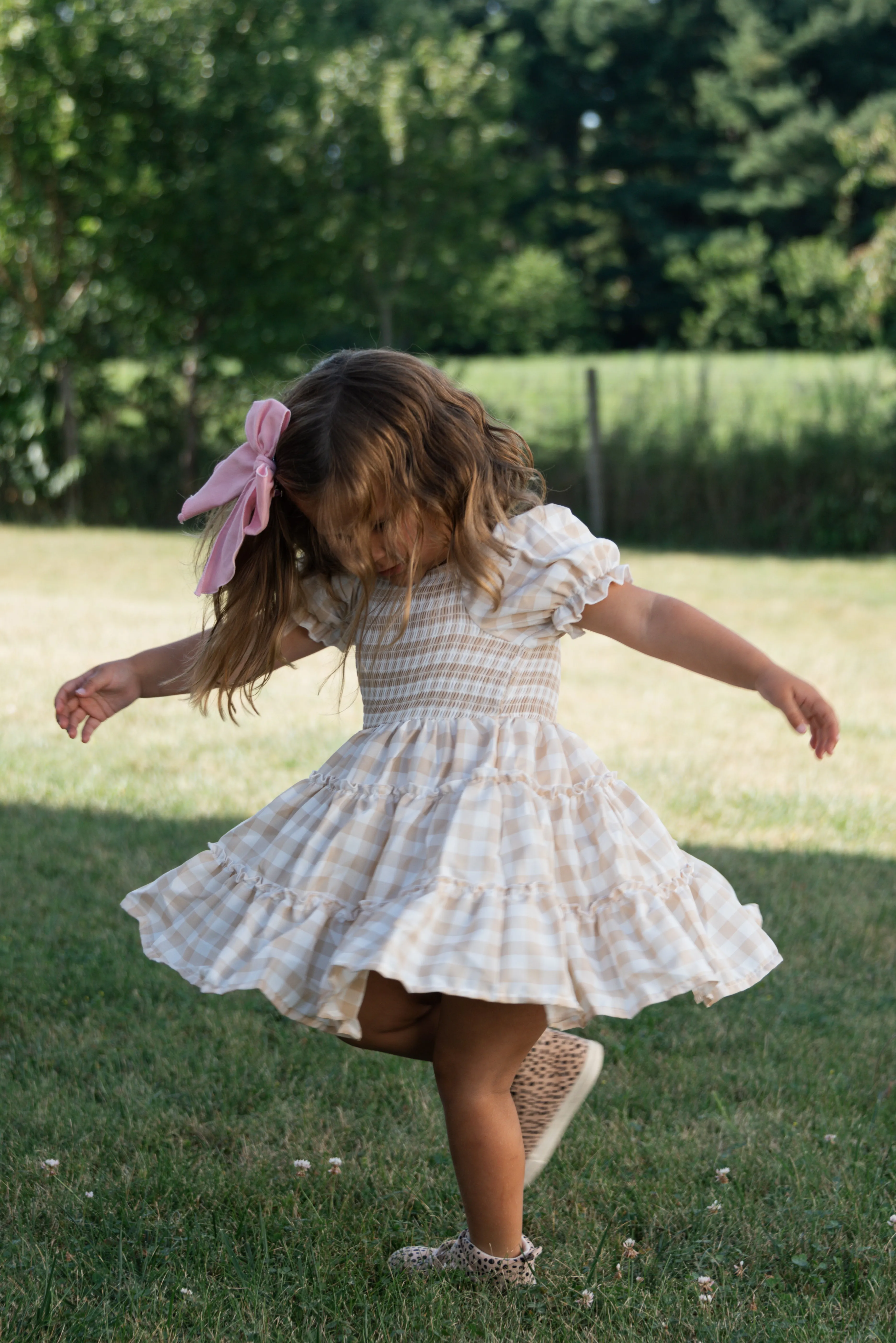 FALL GINGHAM DRESS