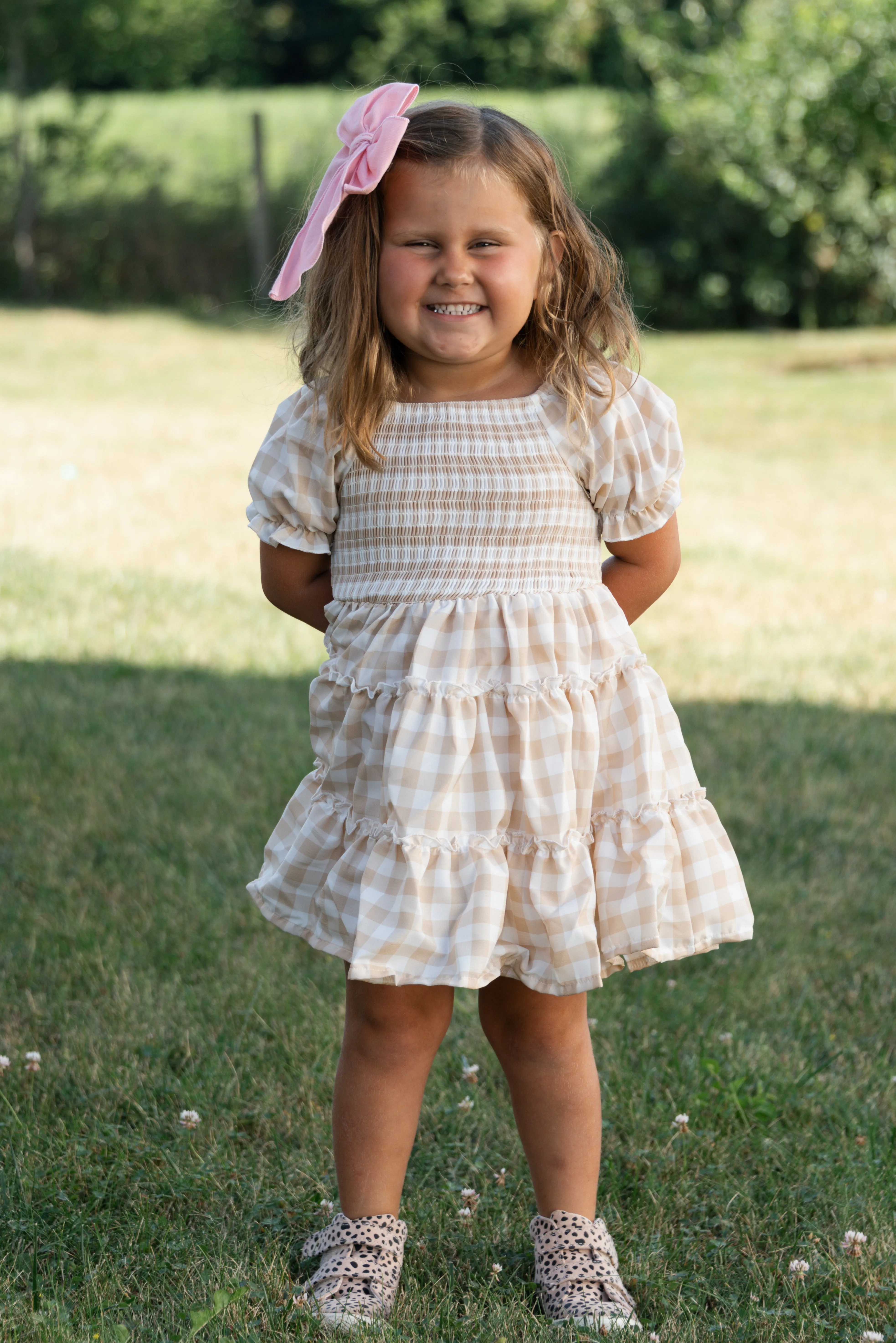 FALL GINGHAM DRESS