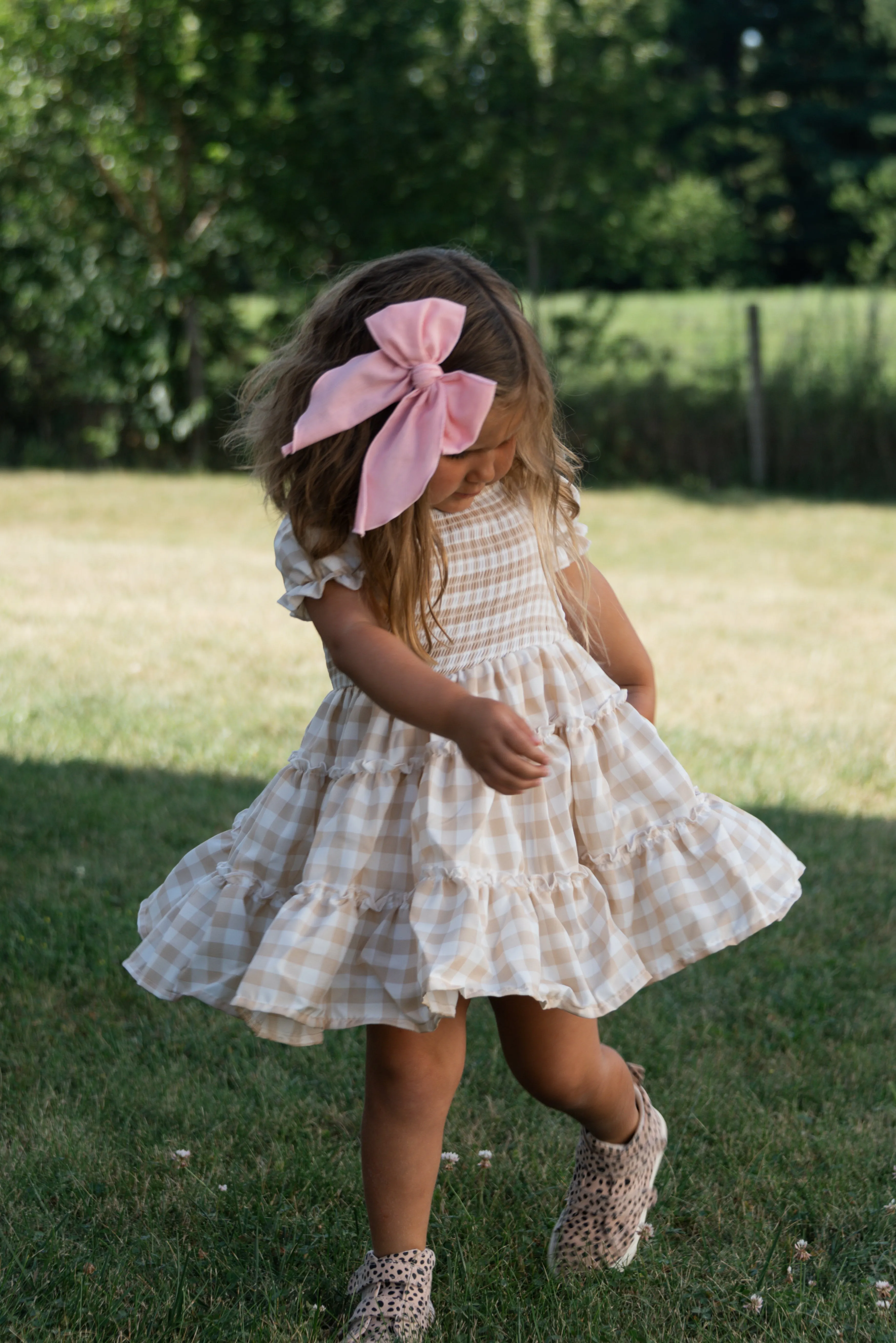 FALL GINGHAM DRESS