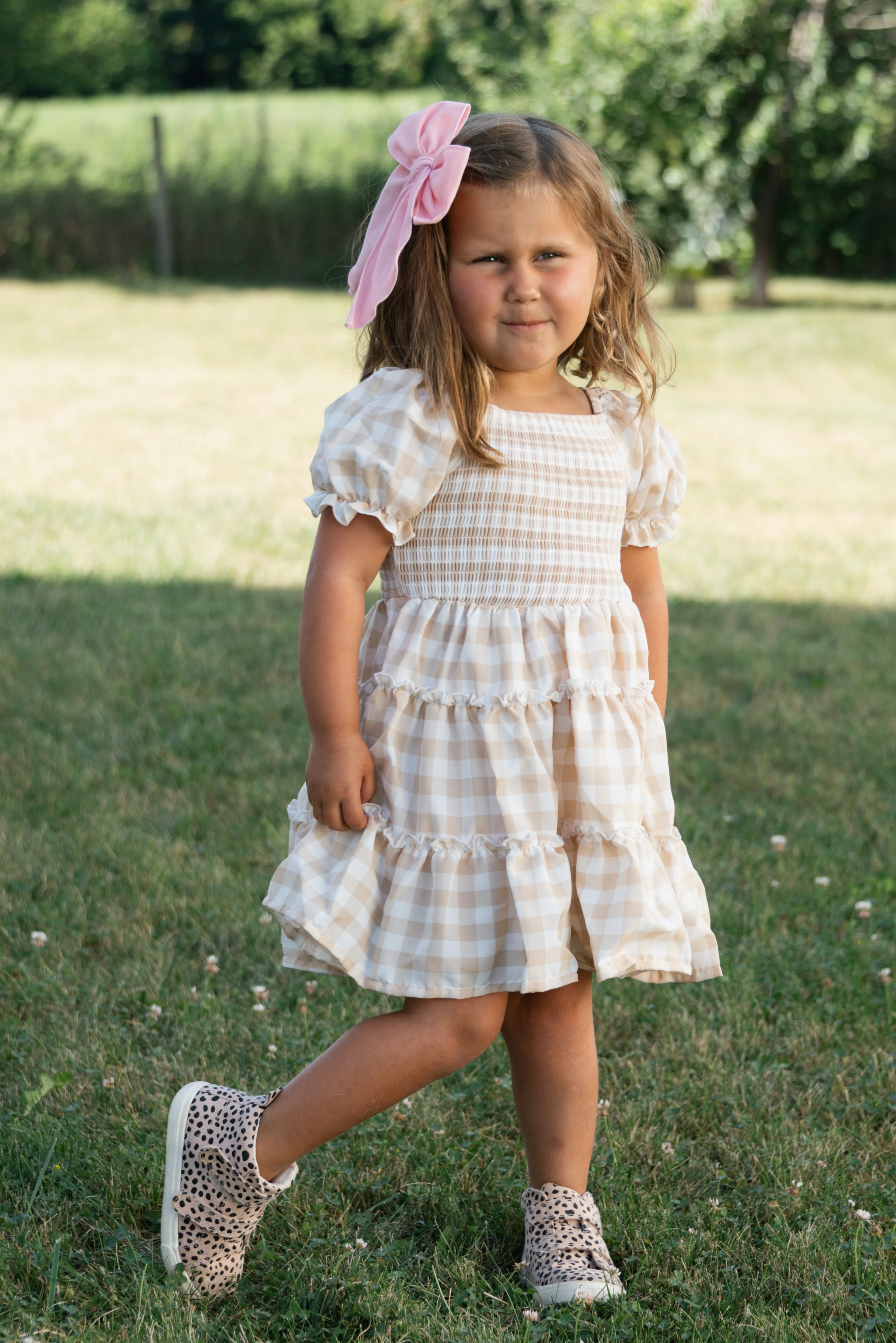 FALL GINGHAM DRESS