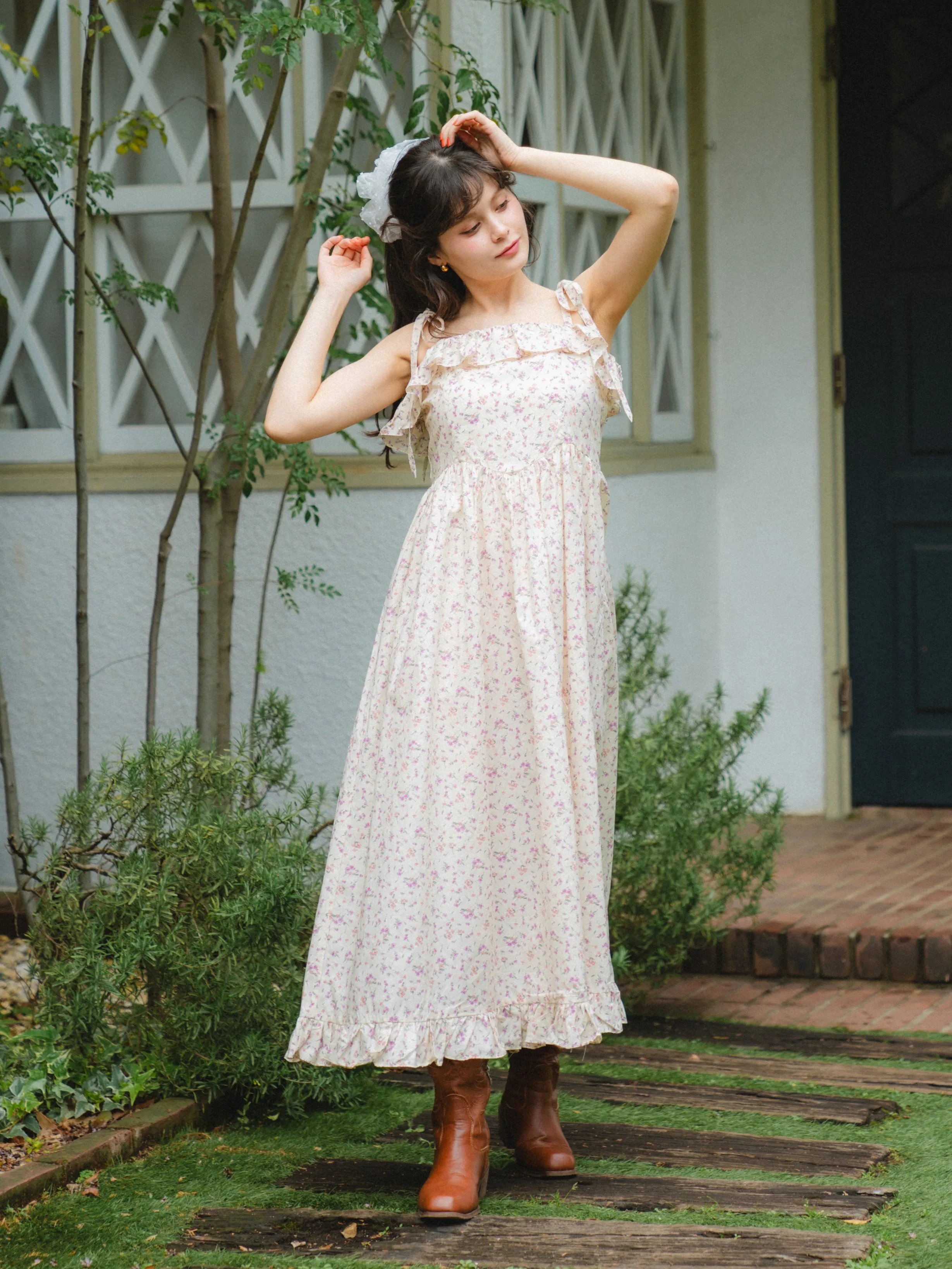 Flower Garden Long Dress