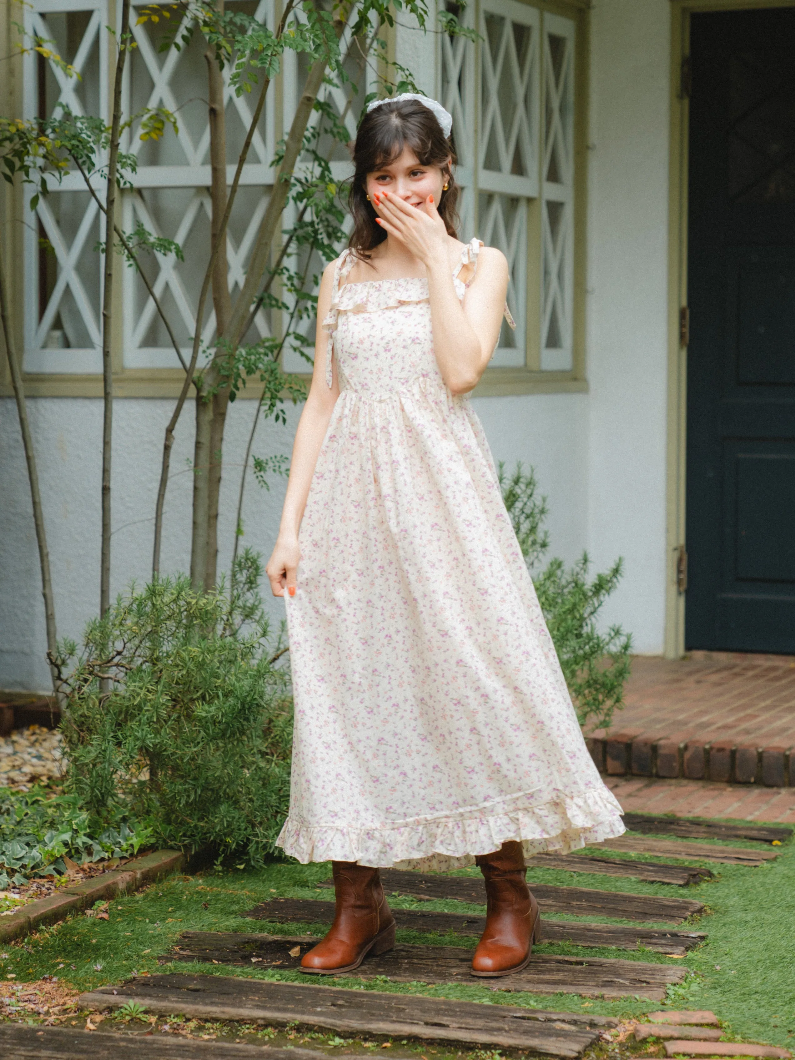 Flower Garden Long Dress