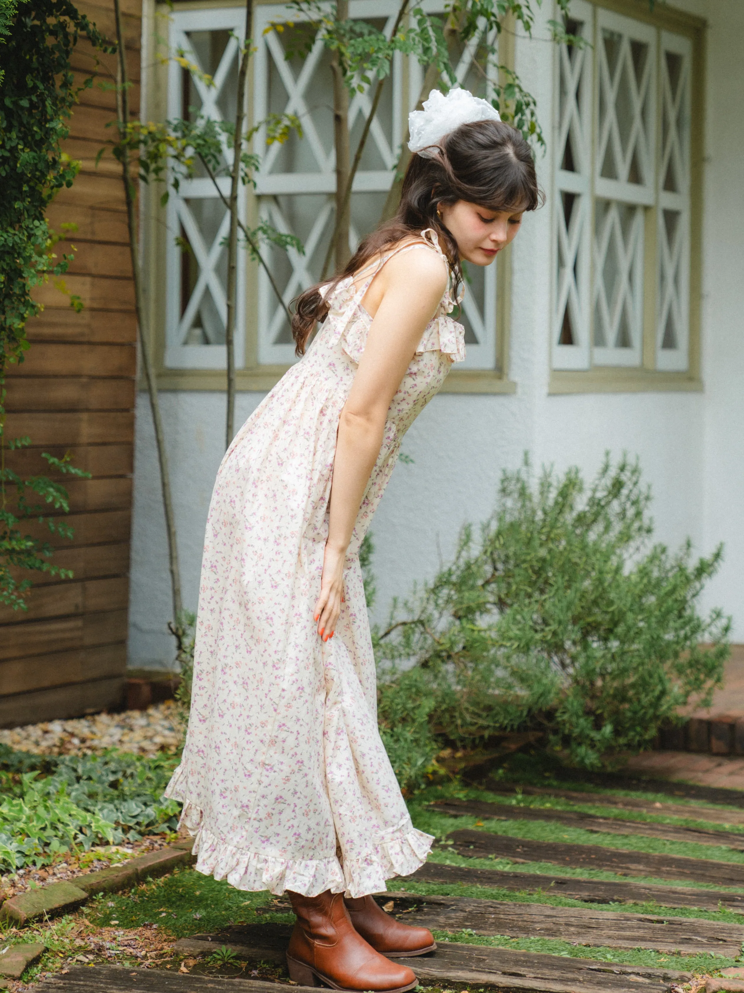 Flower Garden Long Dress