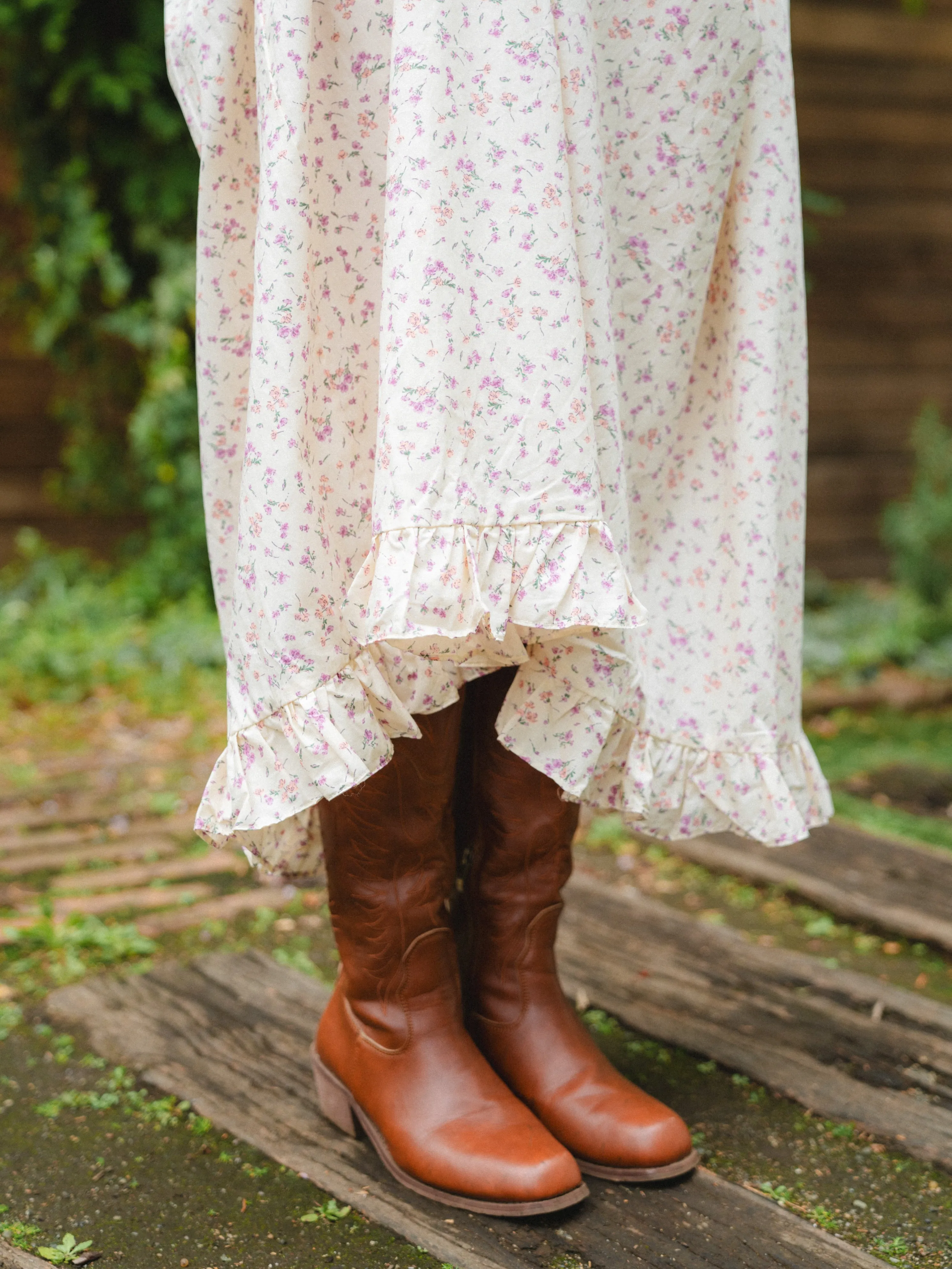 Flower Garden Long Dress