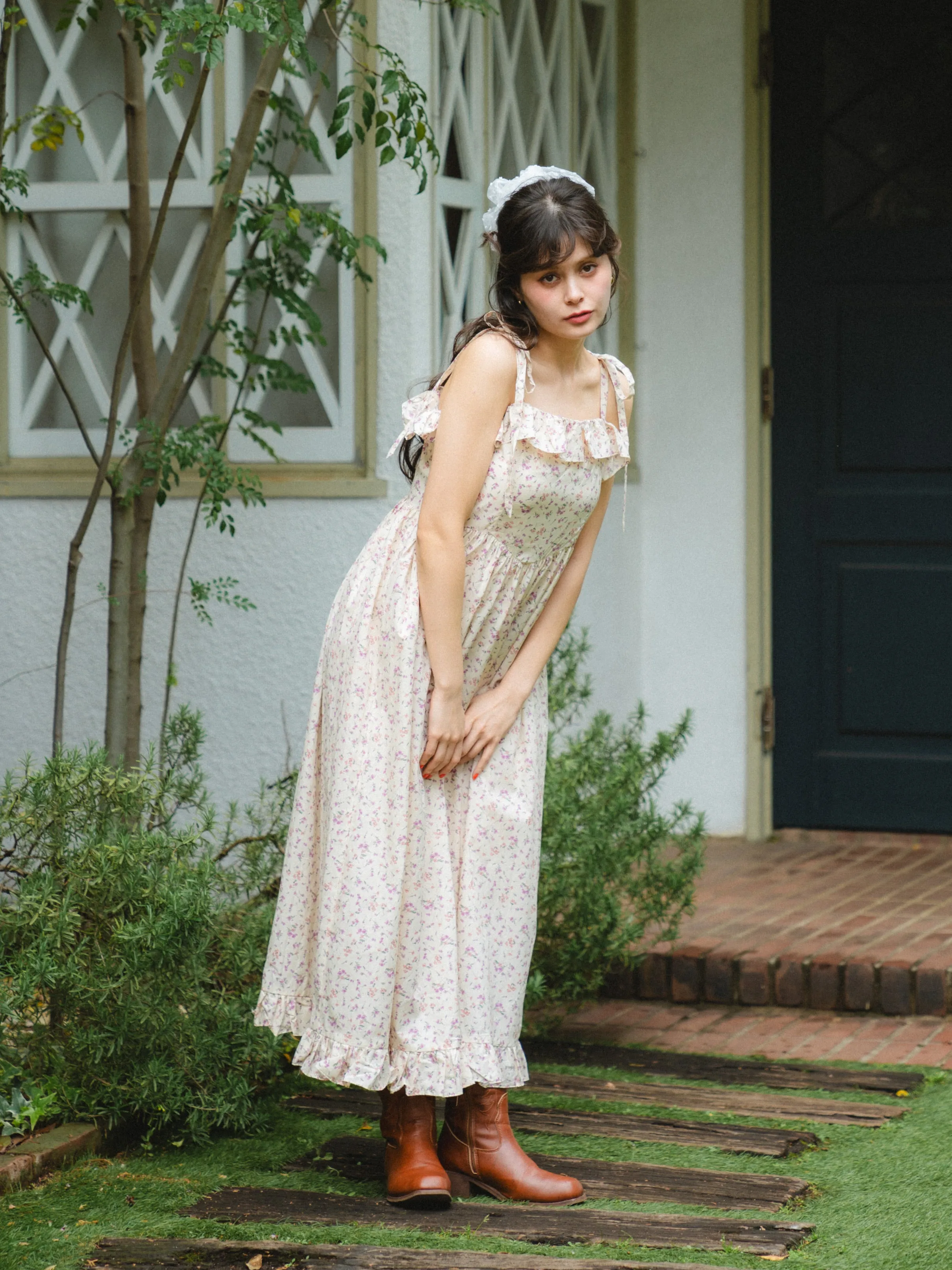 Flower Garden Long Dress