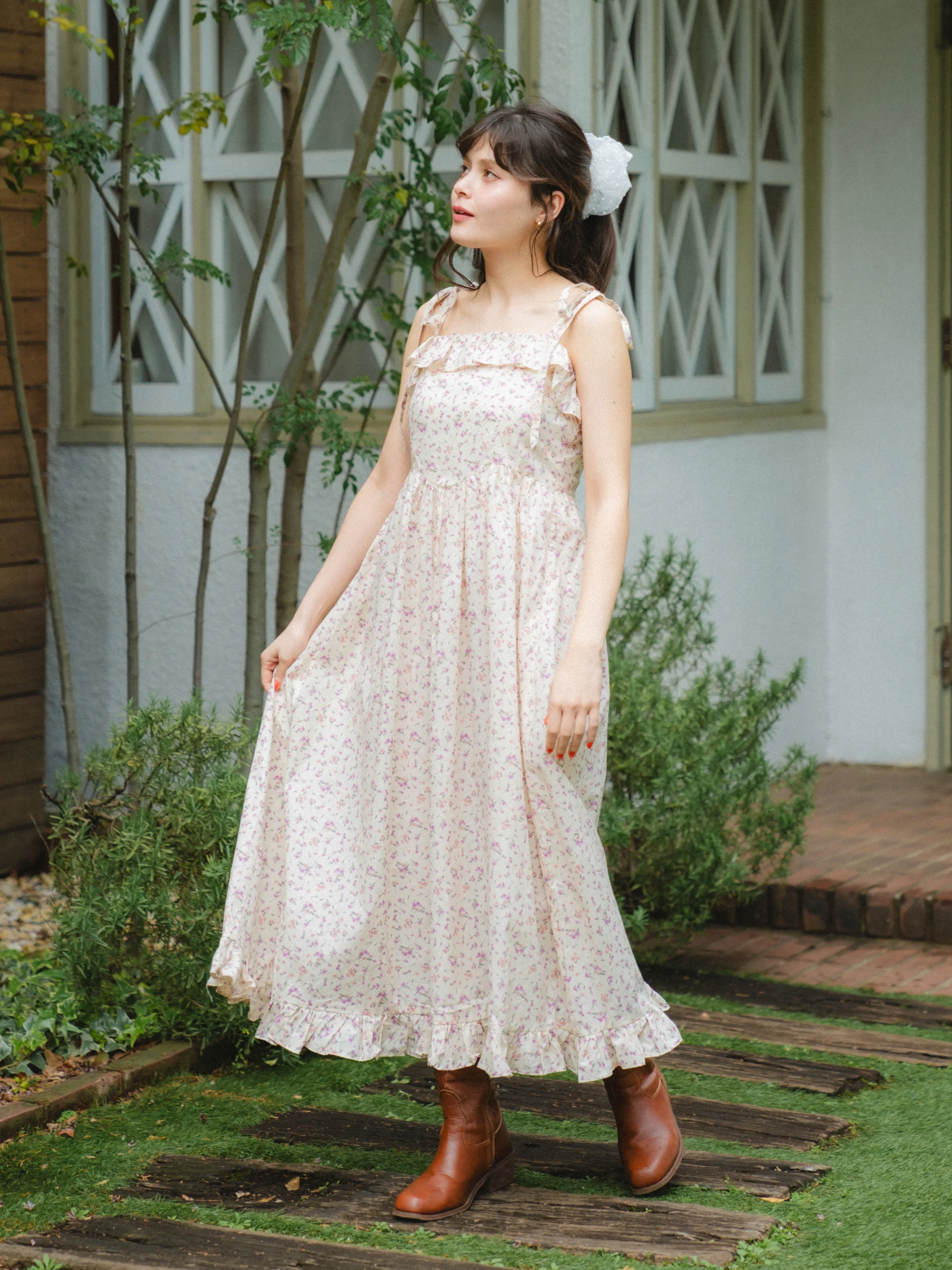 Flower Garden Long Dress