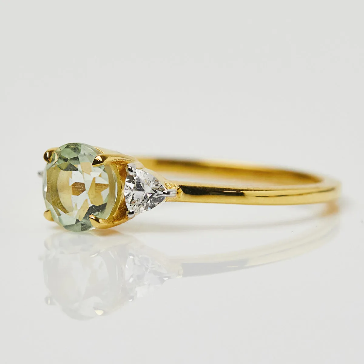 Garden Party Eden Ring in Green Amethyst