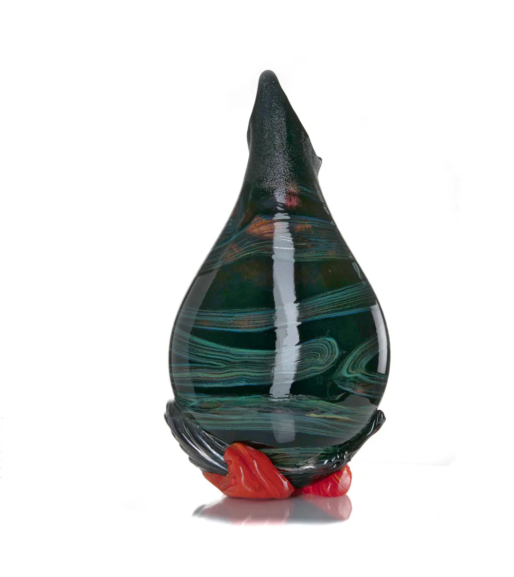 Glass Vessel "Black Lava Trail 1" by Daniel Moe