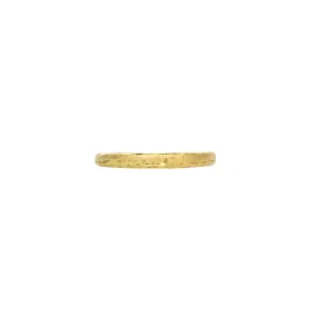 Gold Chubby Hammered Ring