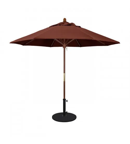 Grove Series 9' Octagon Wood Umbrella - FRAME ONLY