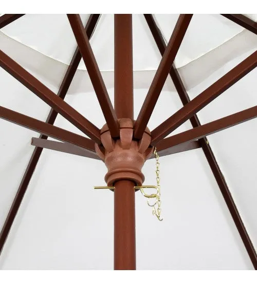 Grove Series 9' Octagon Wood Umbrella - FRAME ONLY