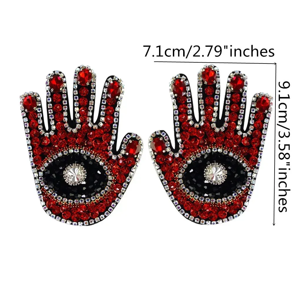 Handy- the Bead and Rhinestone Adorned Hand Patch Collection