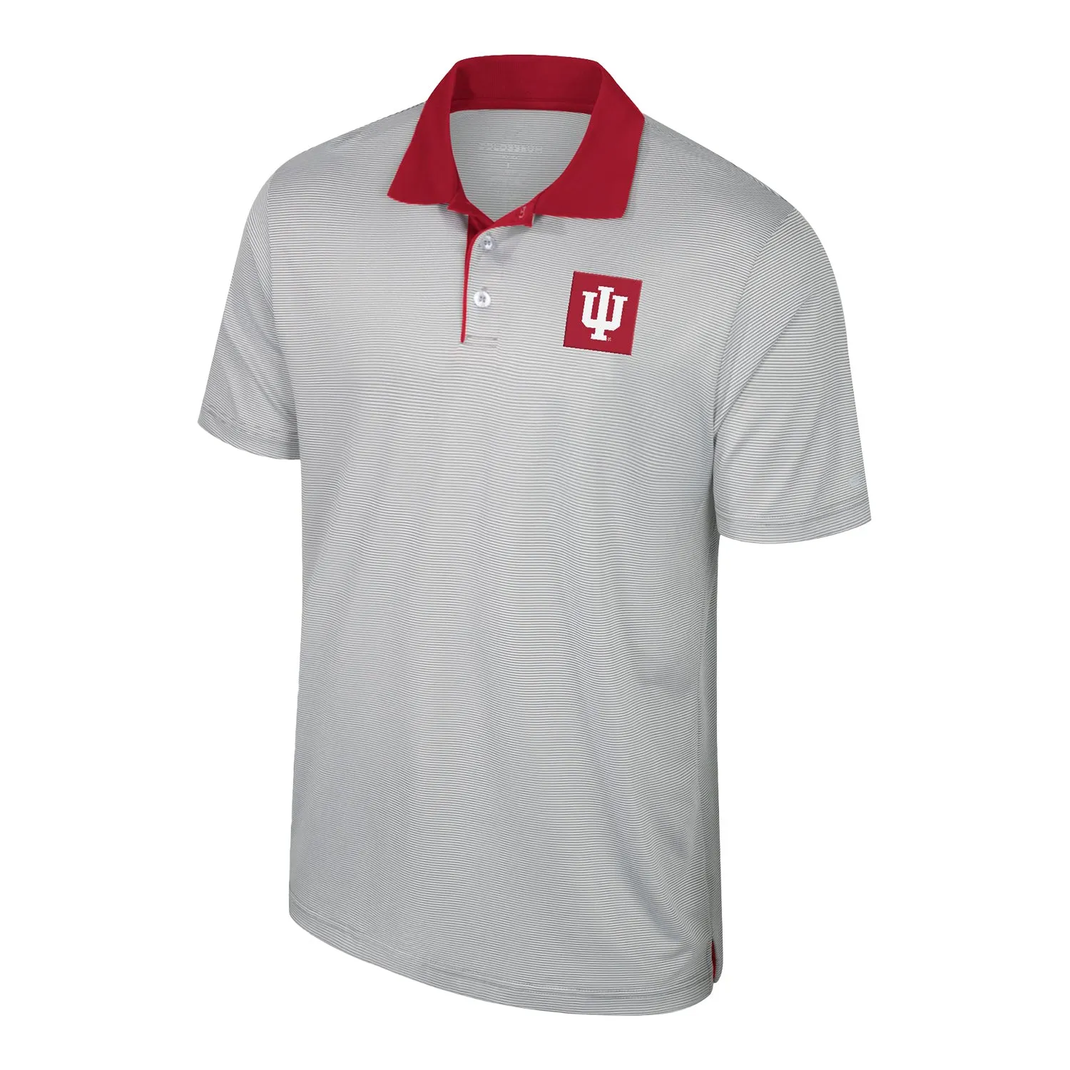 Indiana Hoosiers Tuck Contrast Grey Polo