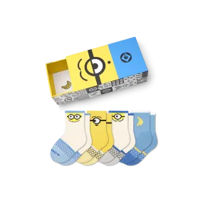 Junior Minions Calf Sock 4-Pack Gift Box