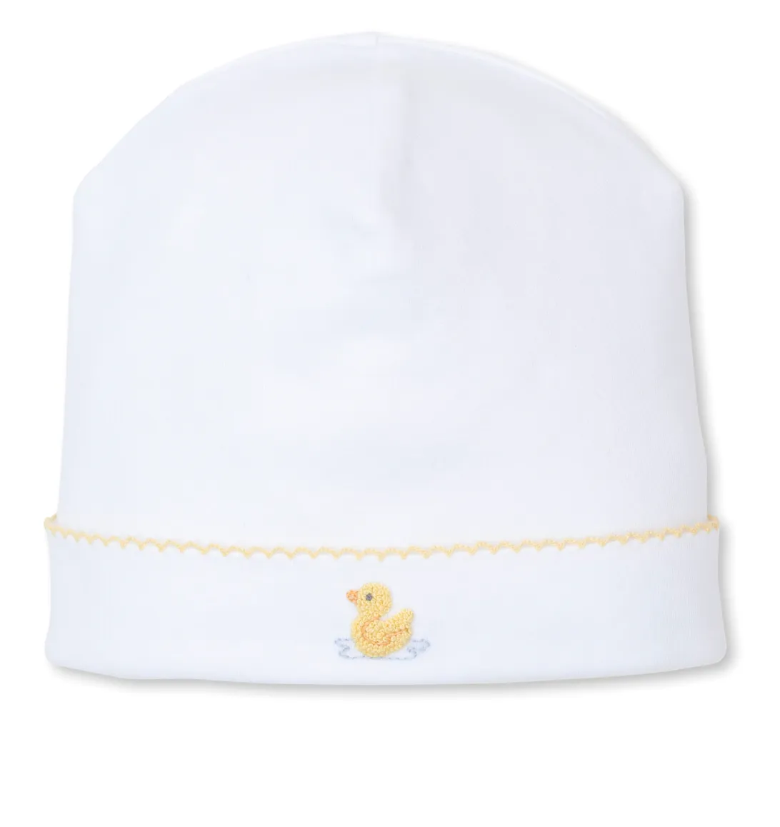 Kissy Kissy Embroidered Hat in Premier Duckling