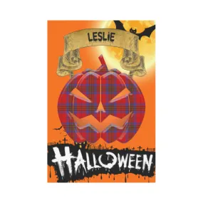 Leslie Modern Tartan Jack O' Lantern Garden Flag / Halloween Home Decor NN8