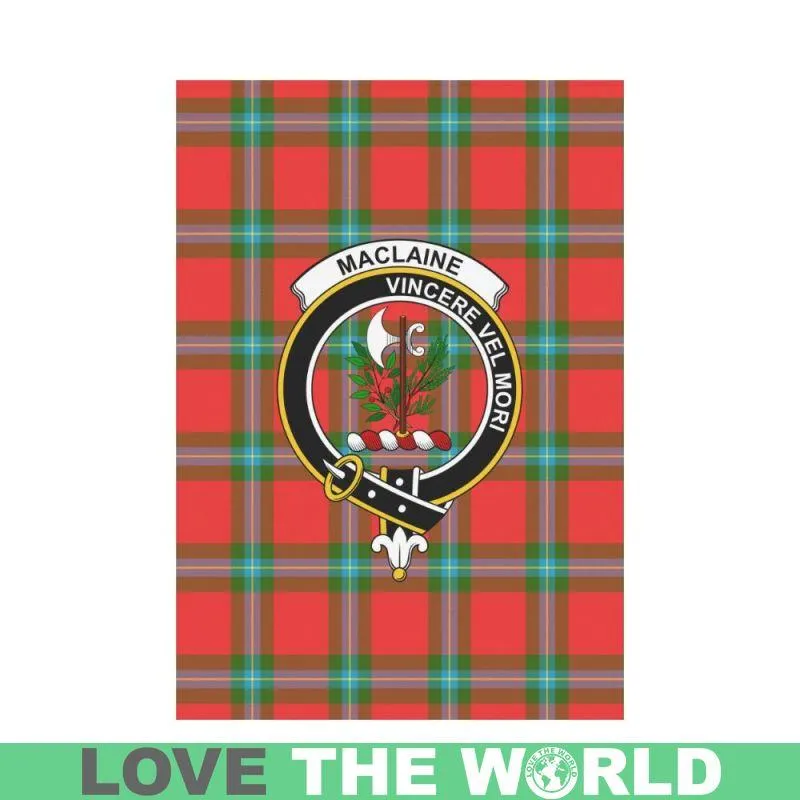 MACLAINE OF LOCH BUIE TARTAN CLAN BAGE GARDEN FLAG W7