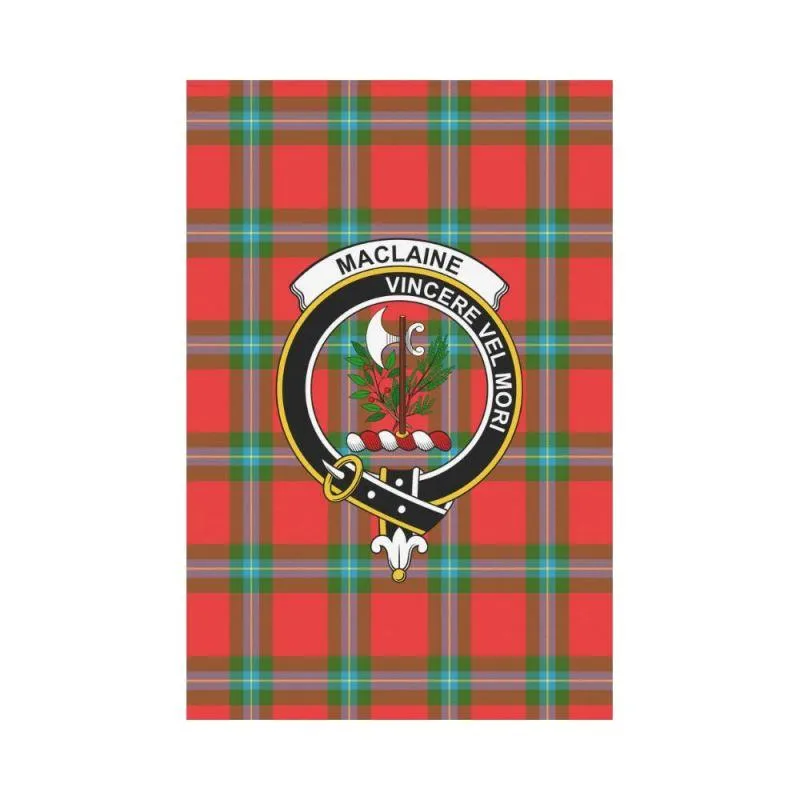 MACLAINE OF LOCH BUIE TARTAN CLAN BAGE GARDEN FLAG W7