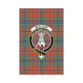 Maclean Of Duart Ancient Tartan Flag Clan Badge K7