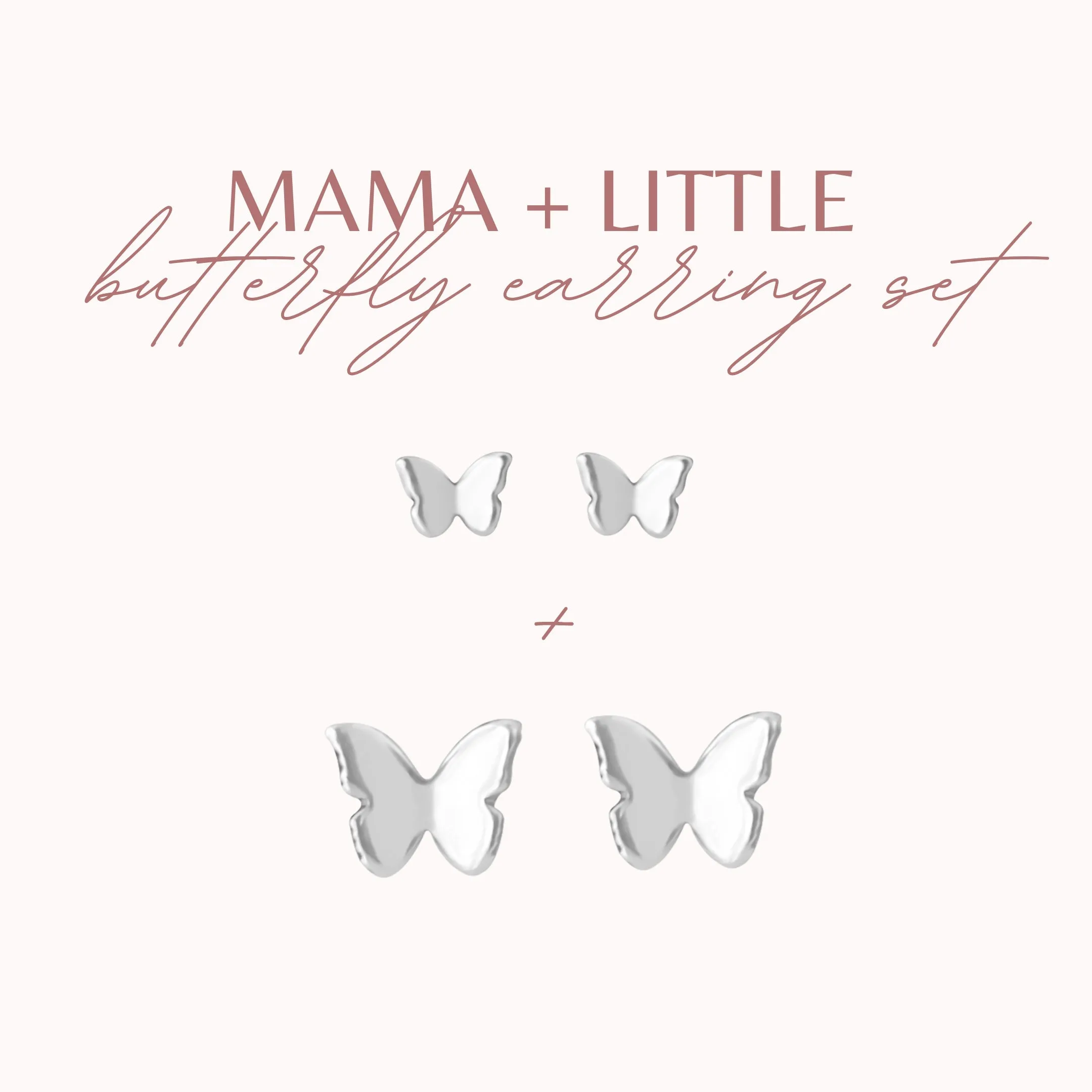 Mama   Little Butterfly Stud Earring Set