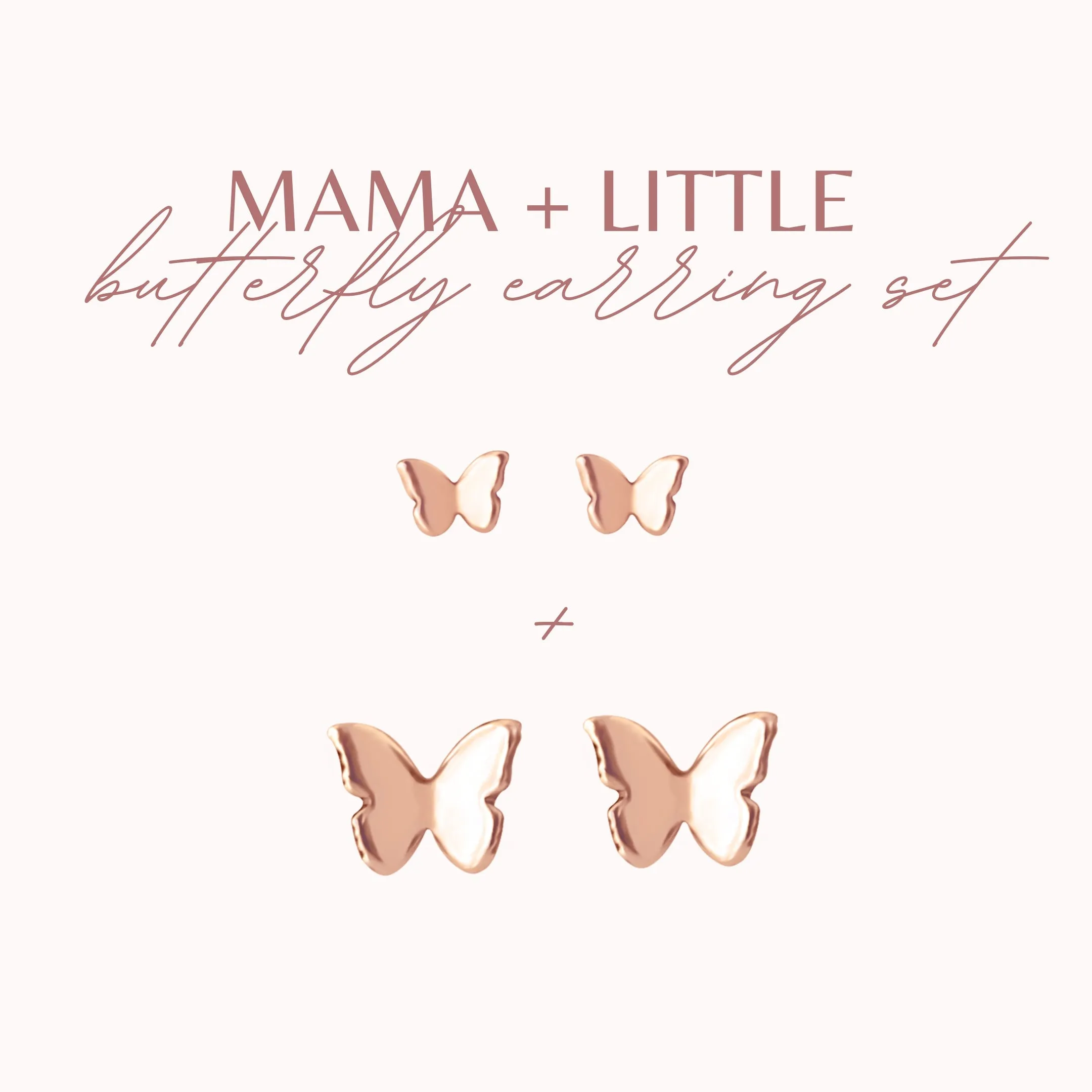 Mama   Little Butterfly Stud Earring Set