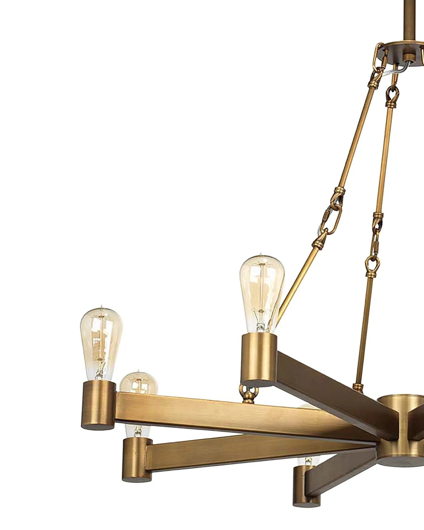 Manchester 8 Light Chandelier Brass