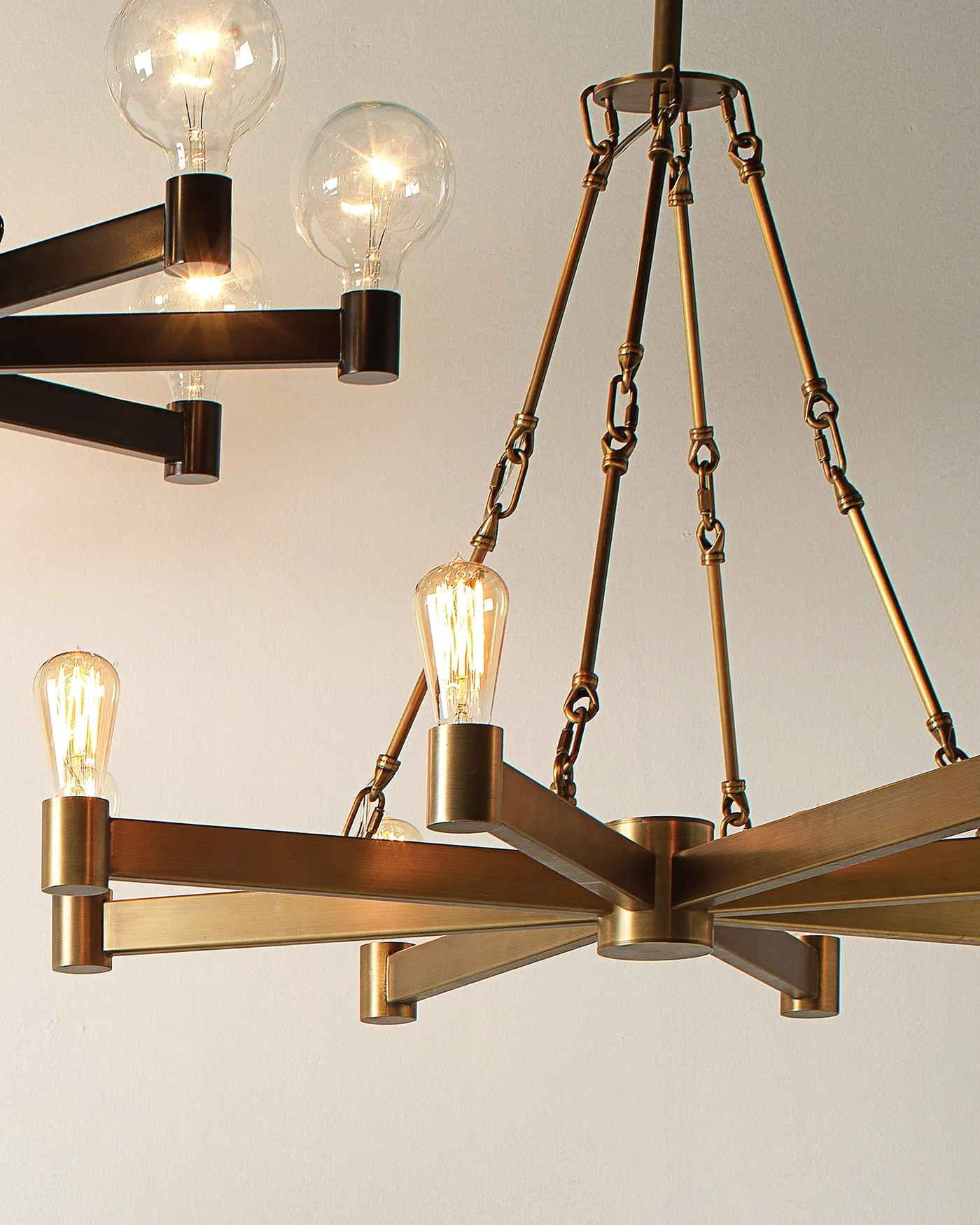 Manchester 8 Light Chandelier Brass