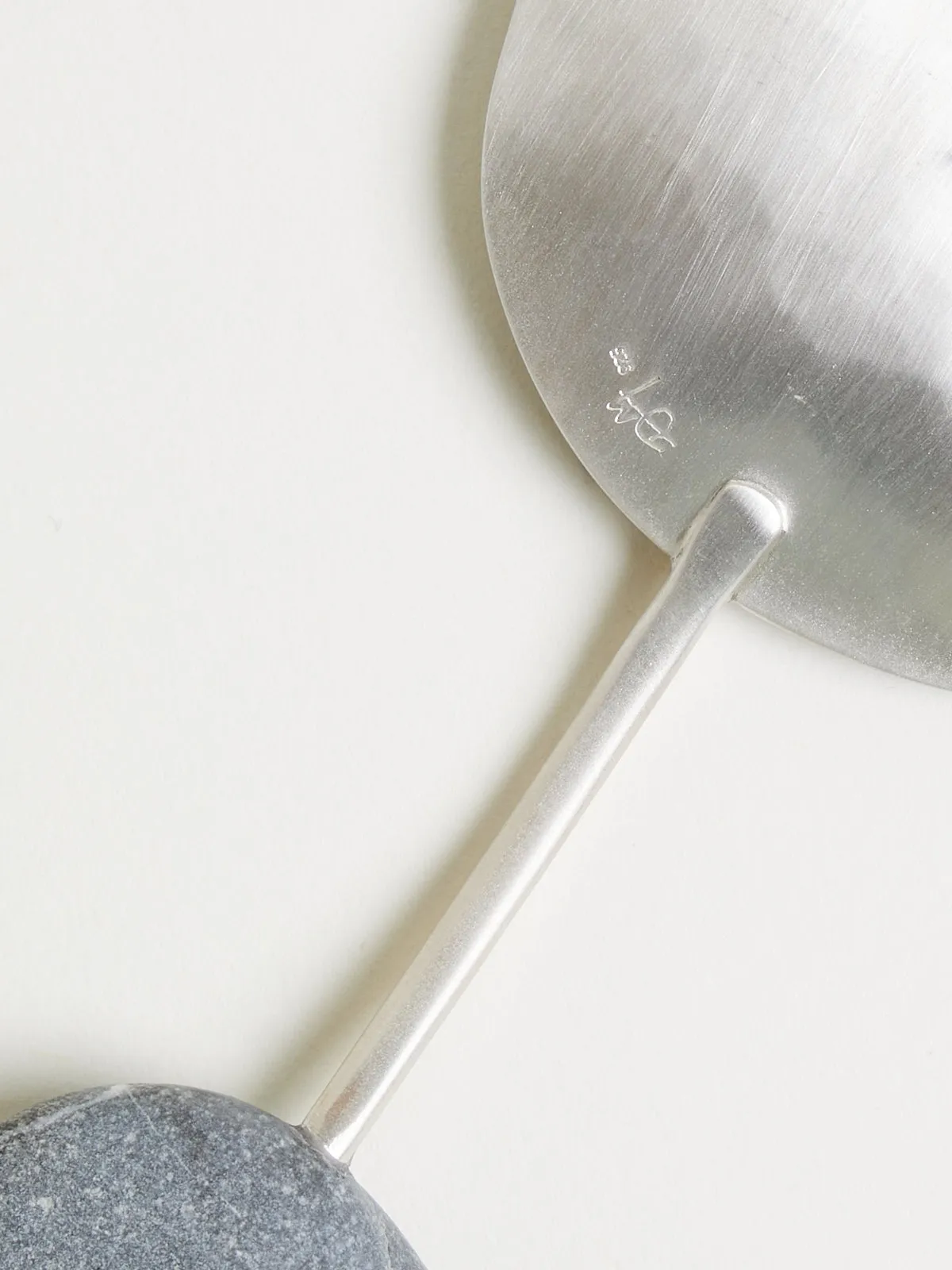 Medium Silver Pebbled Spoon 1