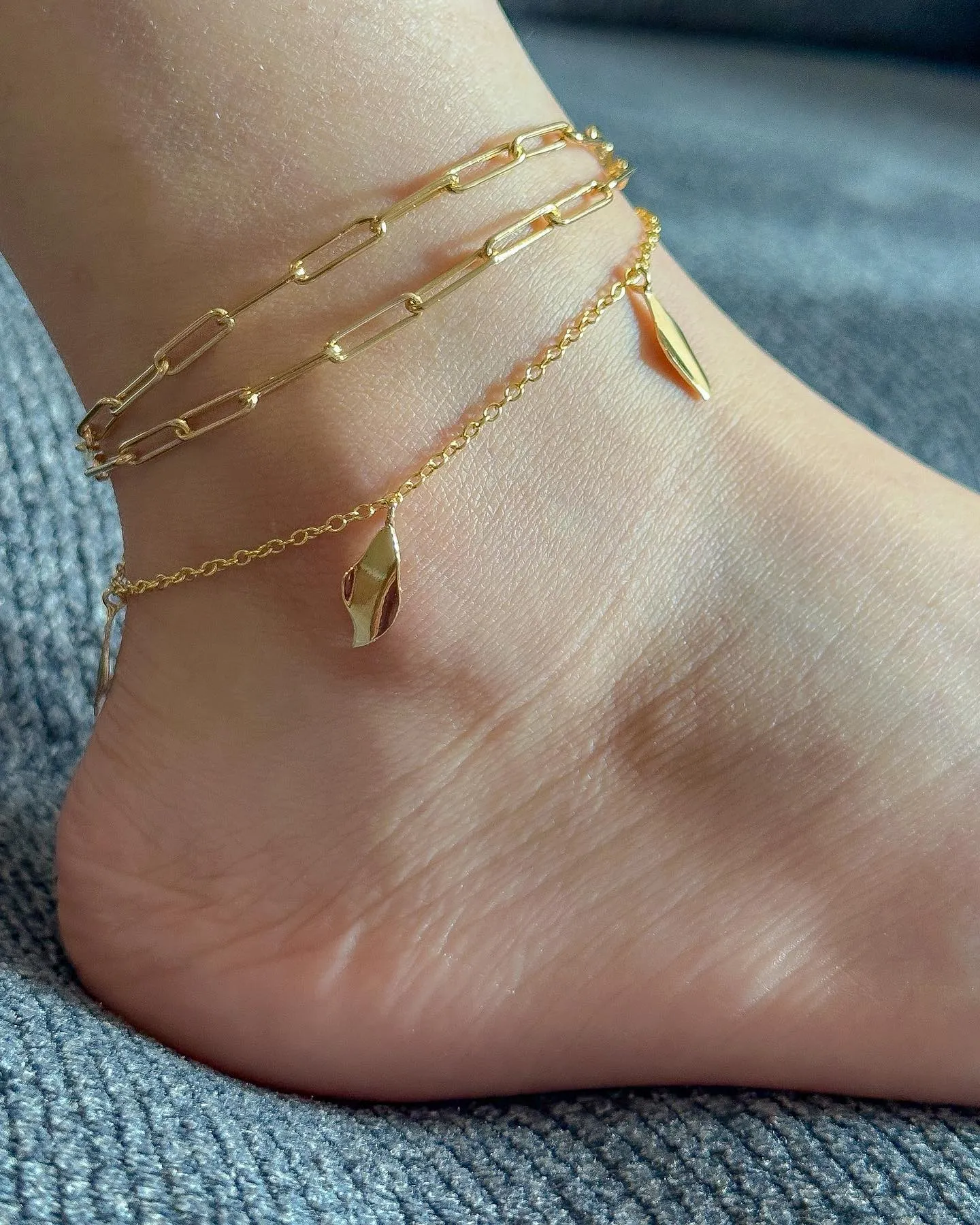 Mini Ellipse Link Anklet