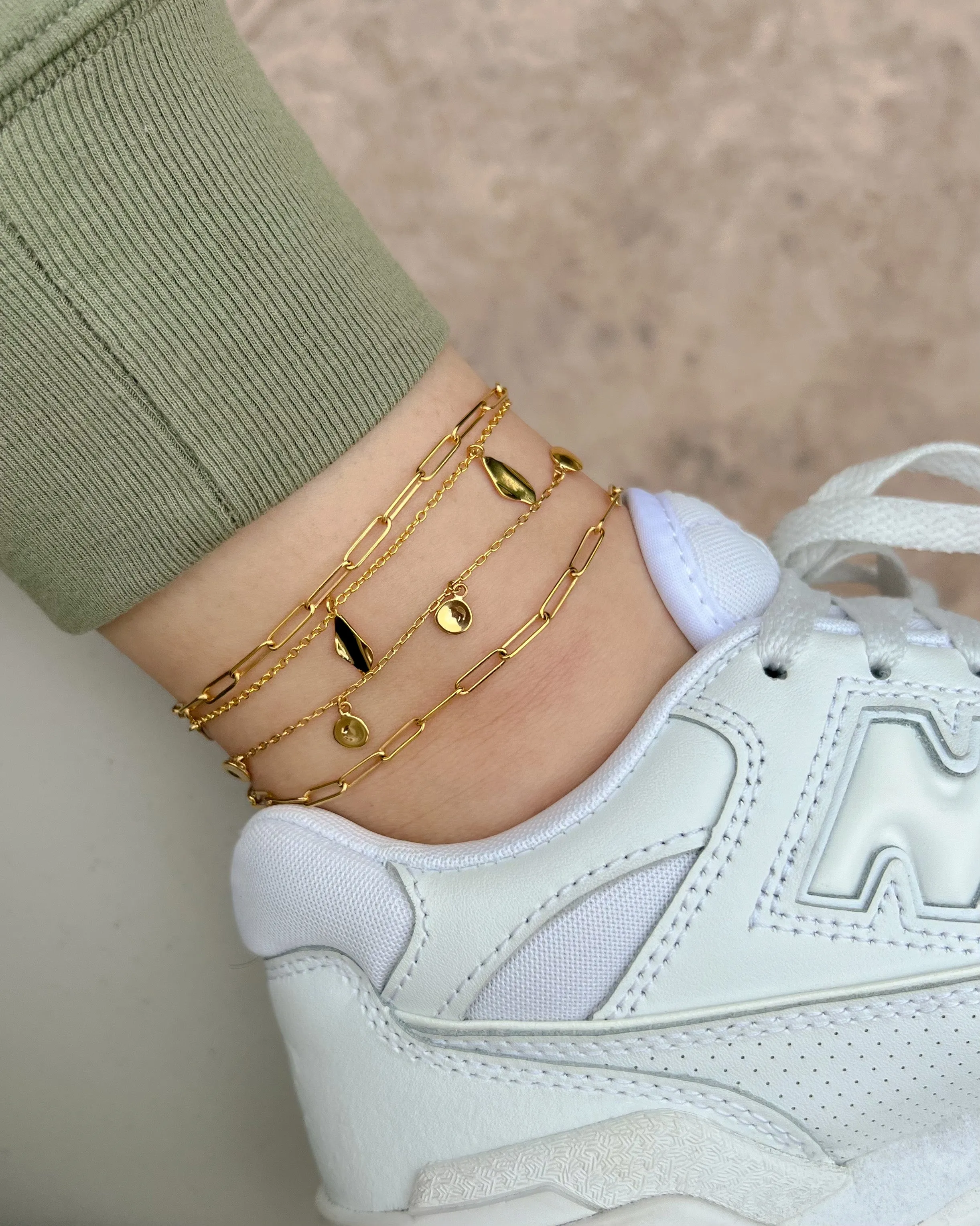 Mini Ellipse Link Anklet