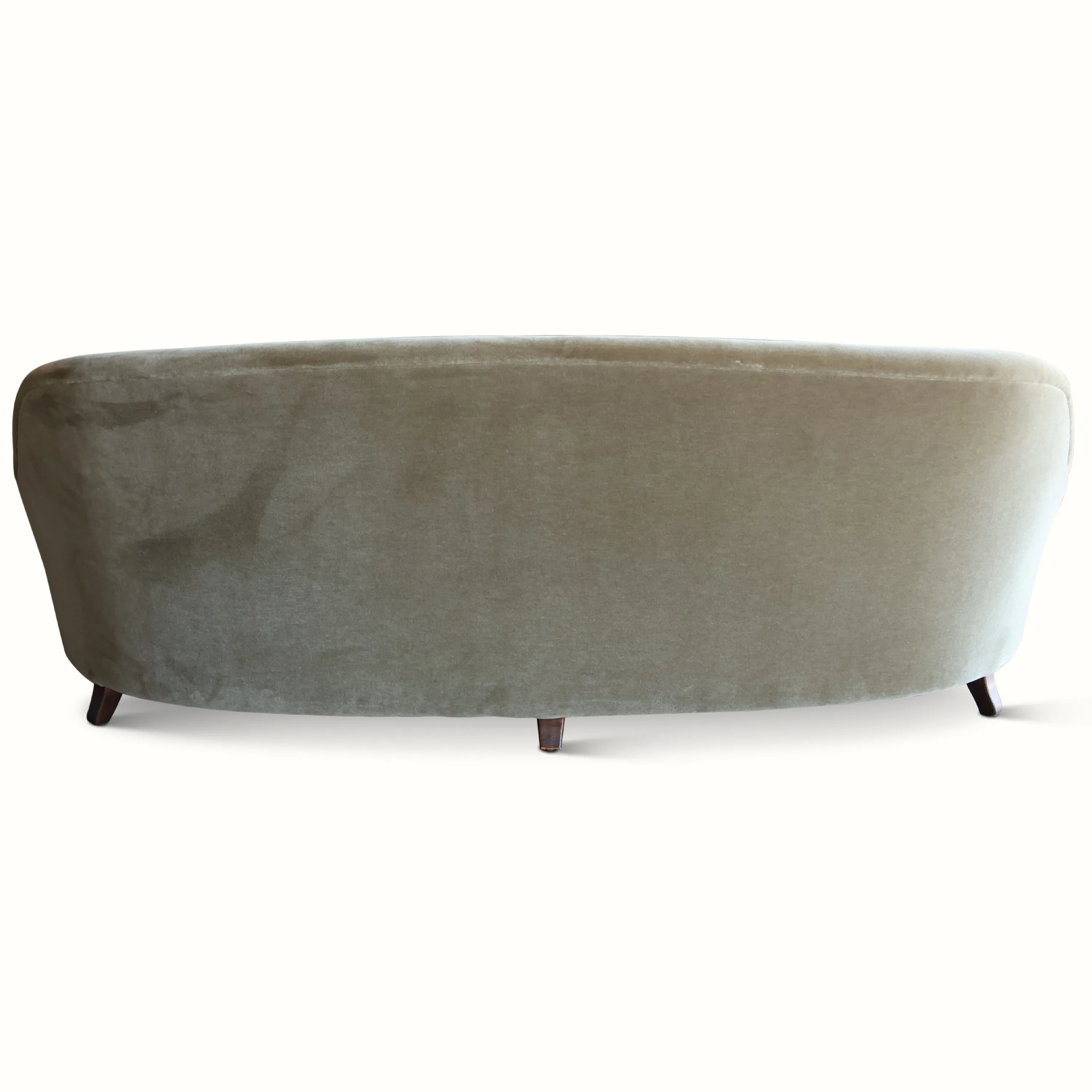 Mohair Sofa by Joaquim Tenreiro, Brazil, 1950s