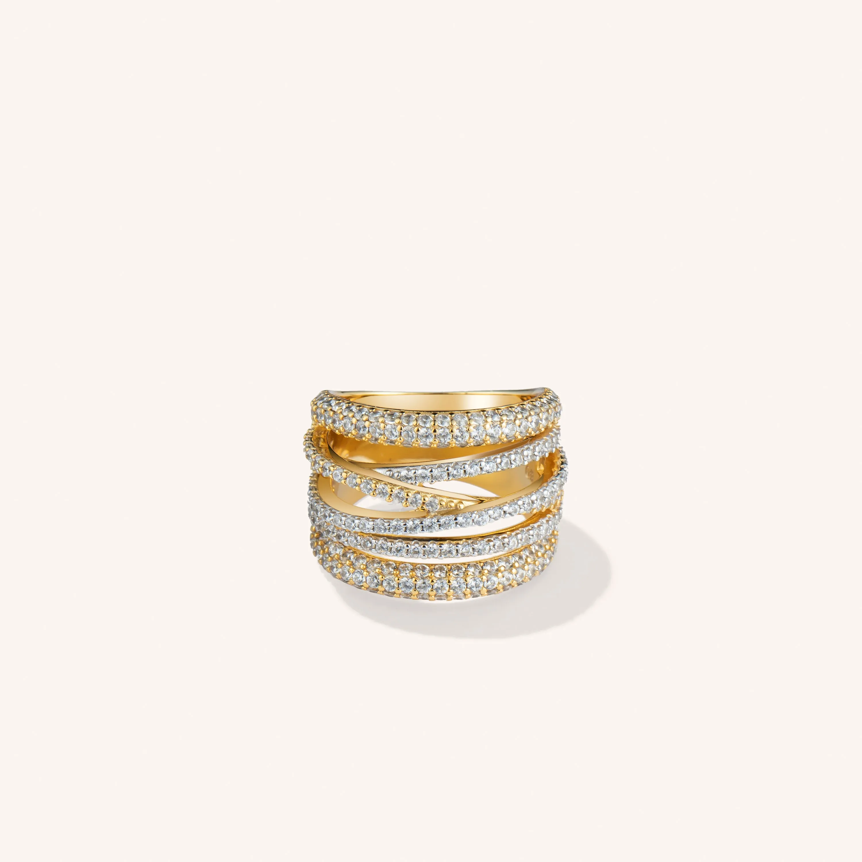 Multilayered Gold Vermeil Ring