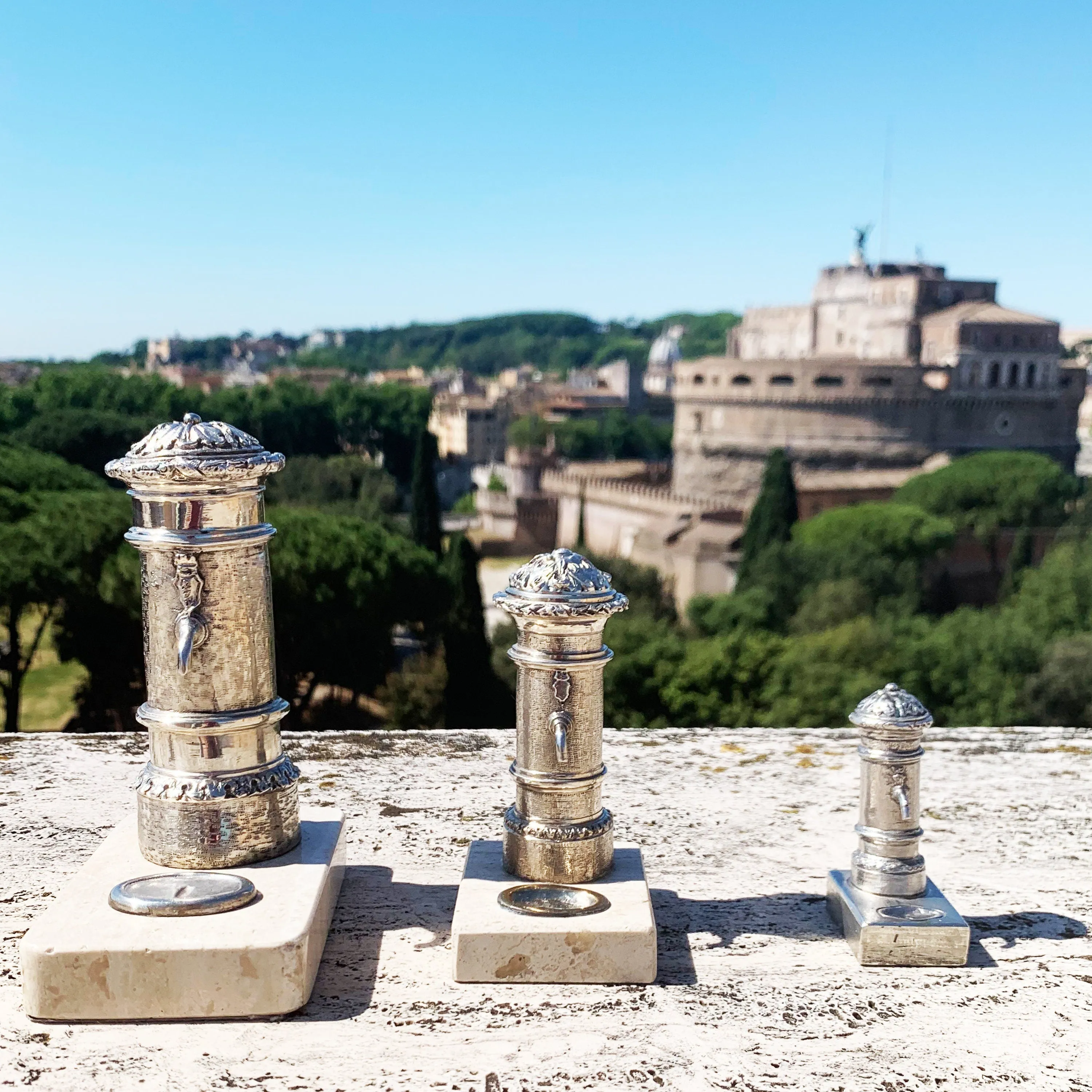 Nasone fountain in sterling silver (typical roman fountain!)