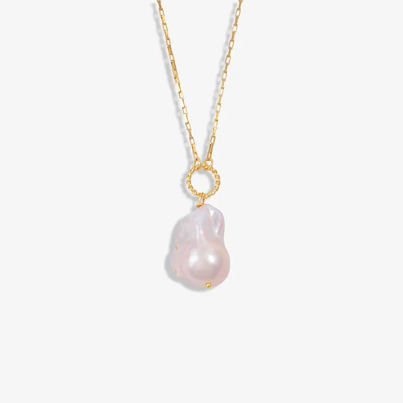 Ocean Gold Vermeil Pearl Droplet Necklace