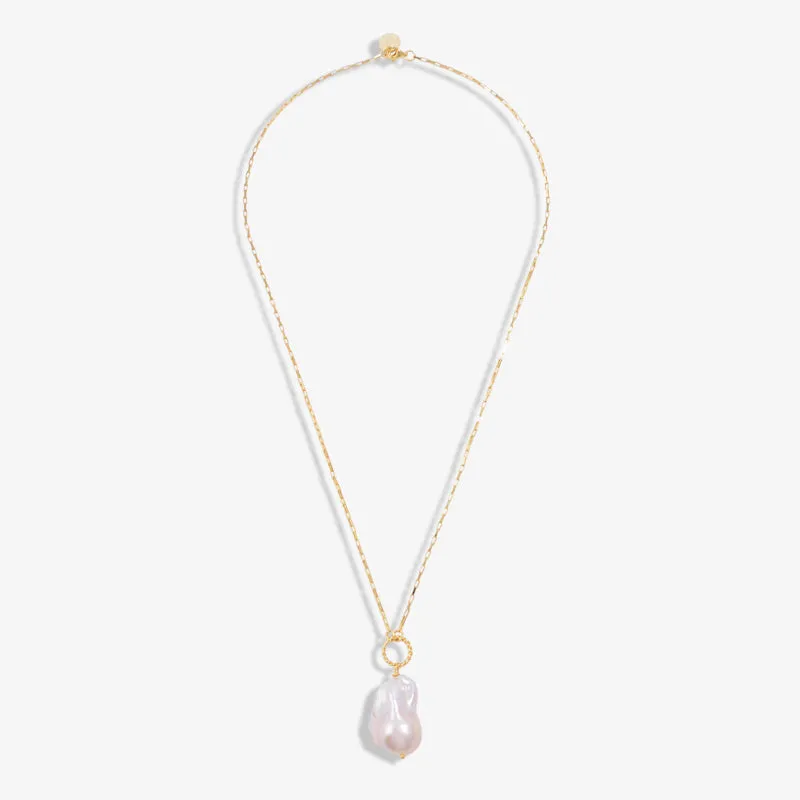 Ocean Gold Vermeil Pearl Droplet Necklace