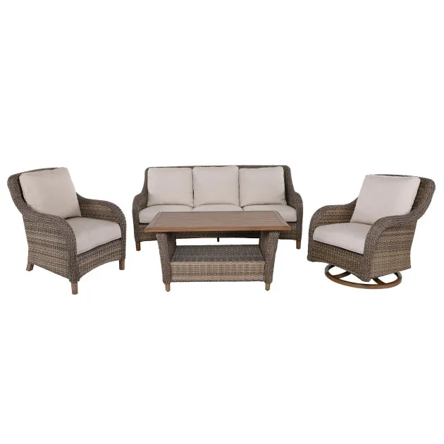 Patio Time Mitchell 4 piece Wicker Sofa Set