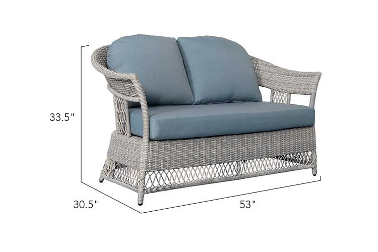 Patio Time Shell 4-Piece wicker Sofa Set