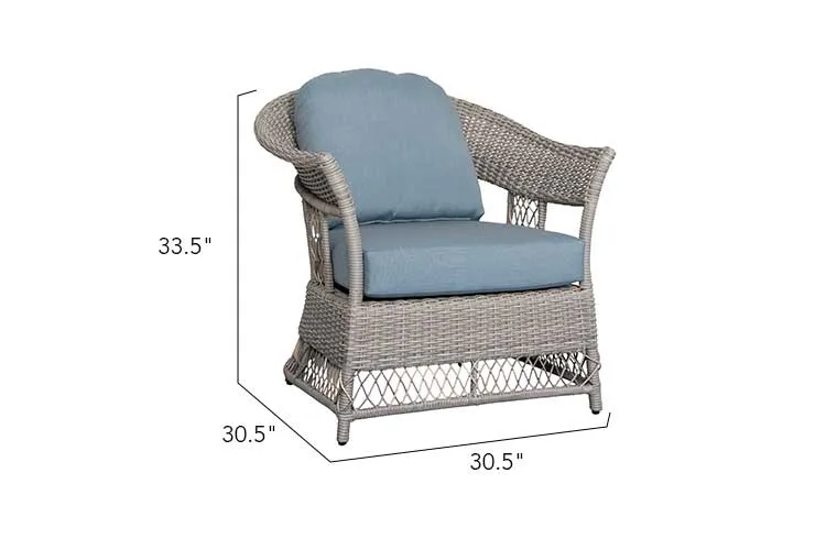 Patio Time Shell 4-Piece wicker Sofa Set