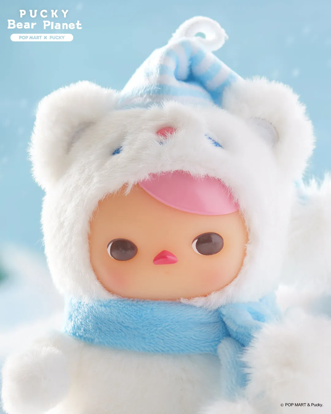 POP MART Pucky Bear Planet Series - Plush Blind Box