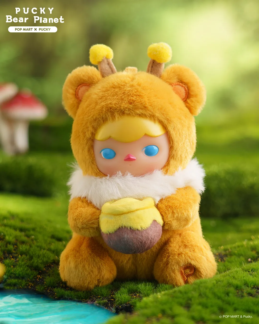 POP MART Pucky Bear Planet Series - Plush Blind Box