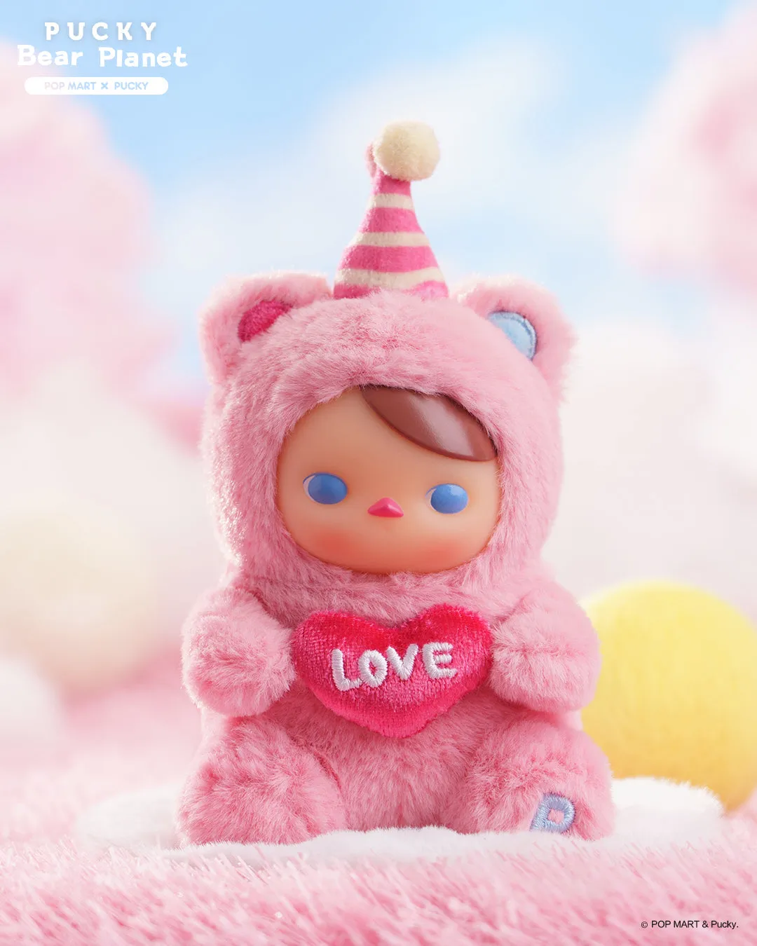 POP MART Pucky Bear Planet Series - Plush Blind Box