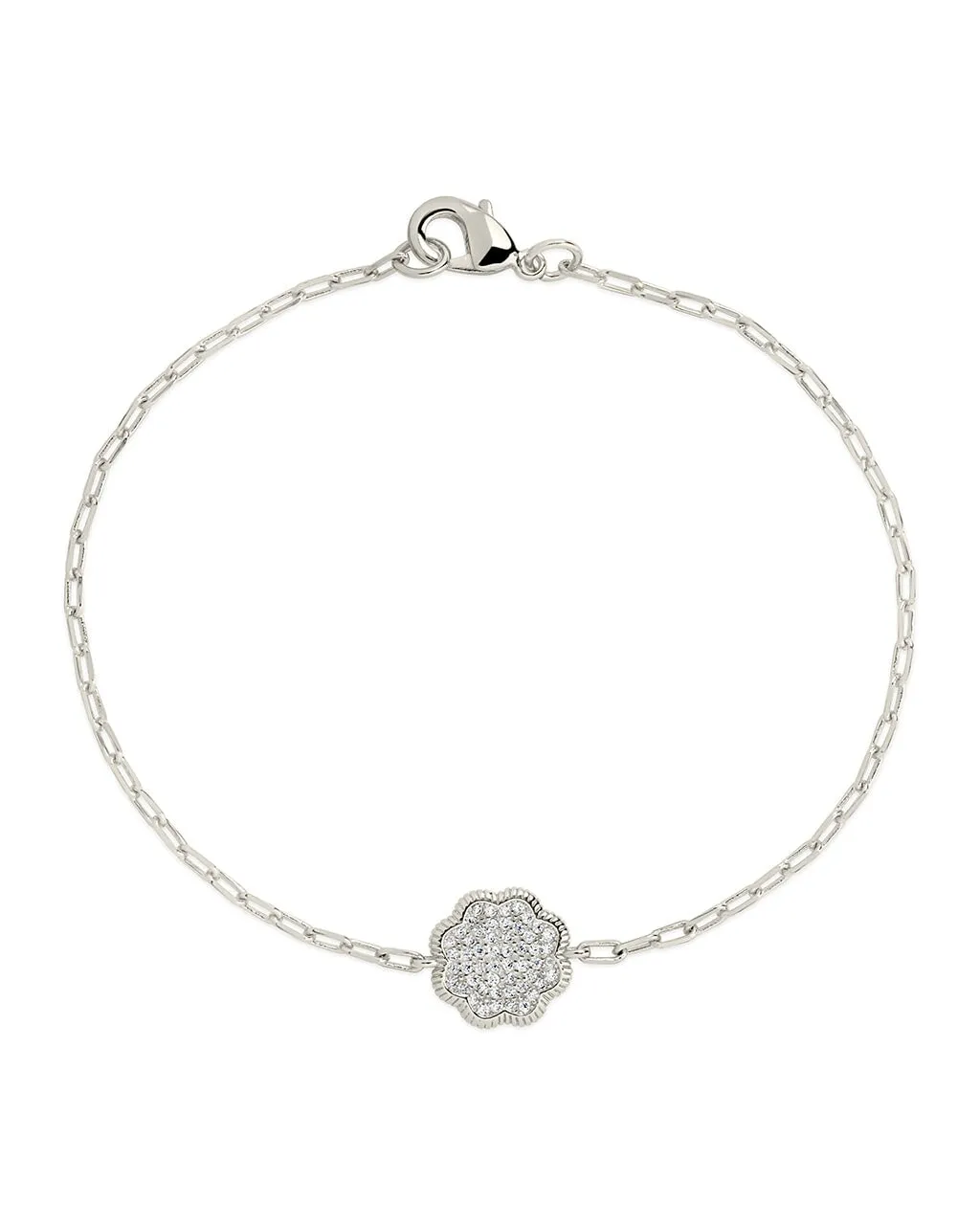 Raemy CZ Rose Petal Station Bracelet