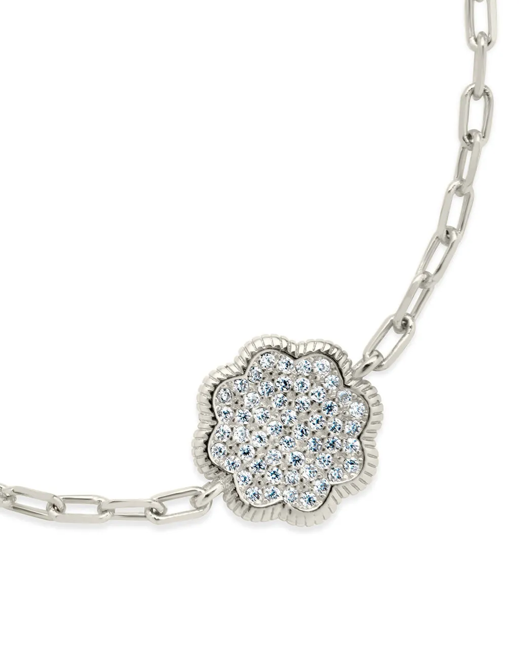 Raemy CZ Rose Petal Station Bracelet