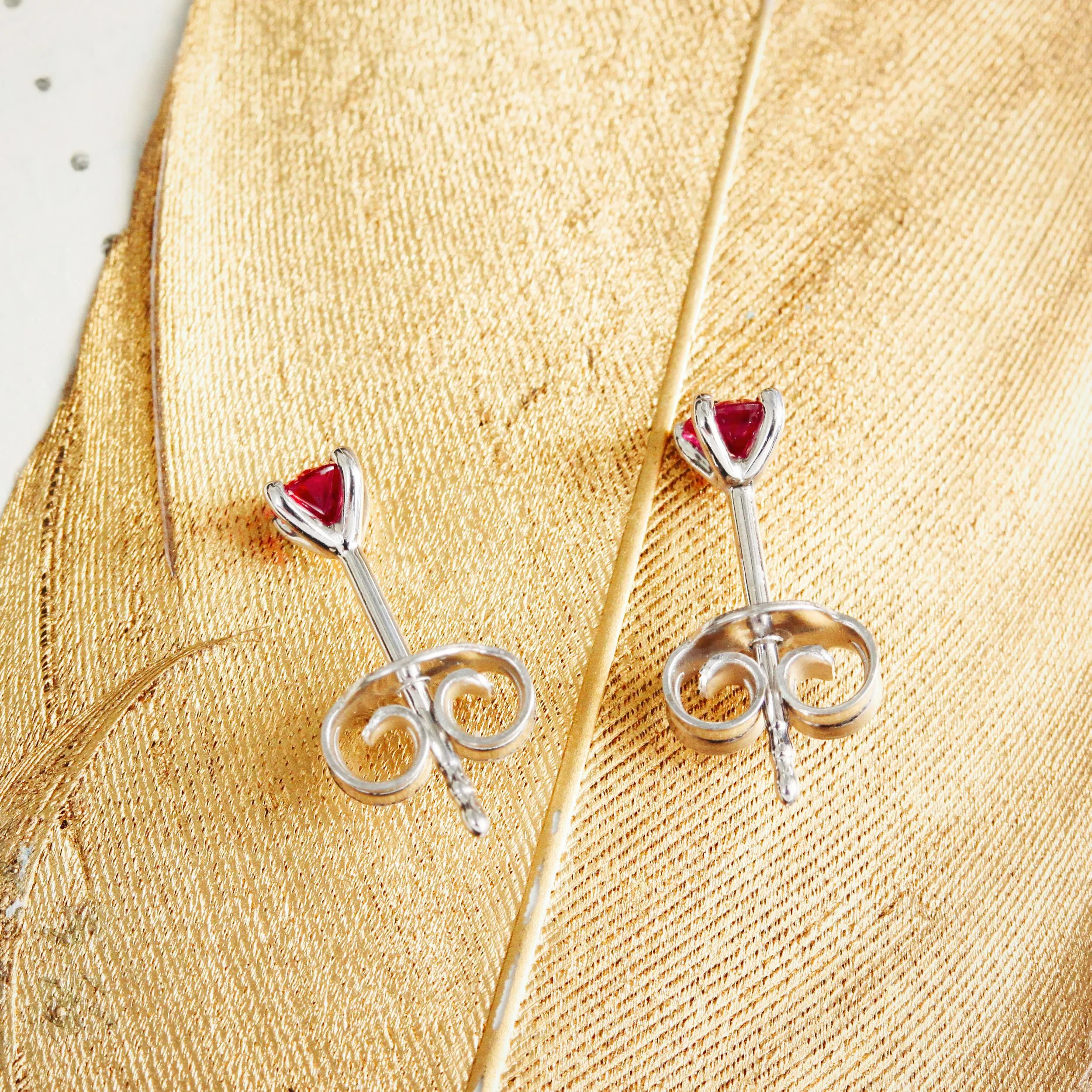 Ravishing Ruby Stud Earrings